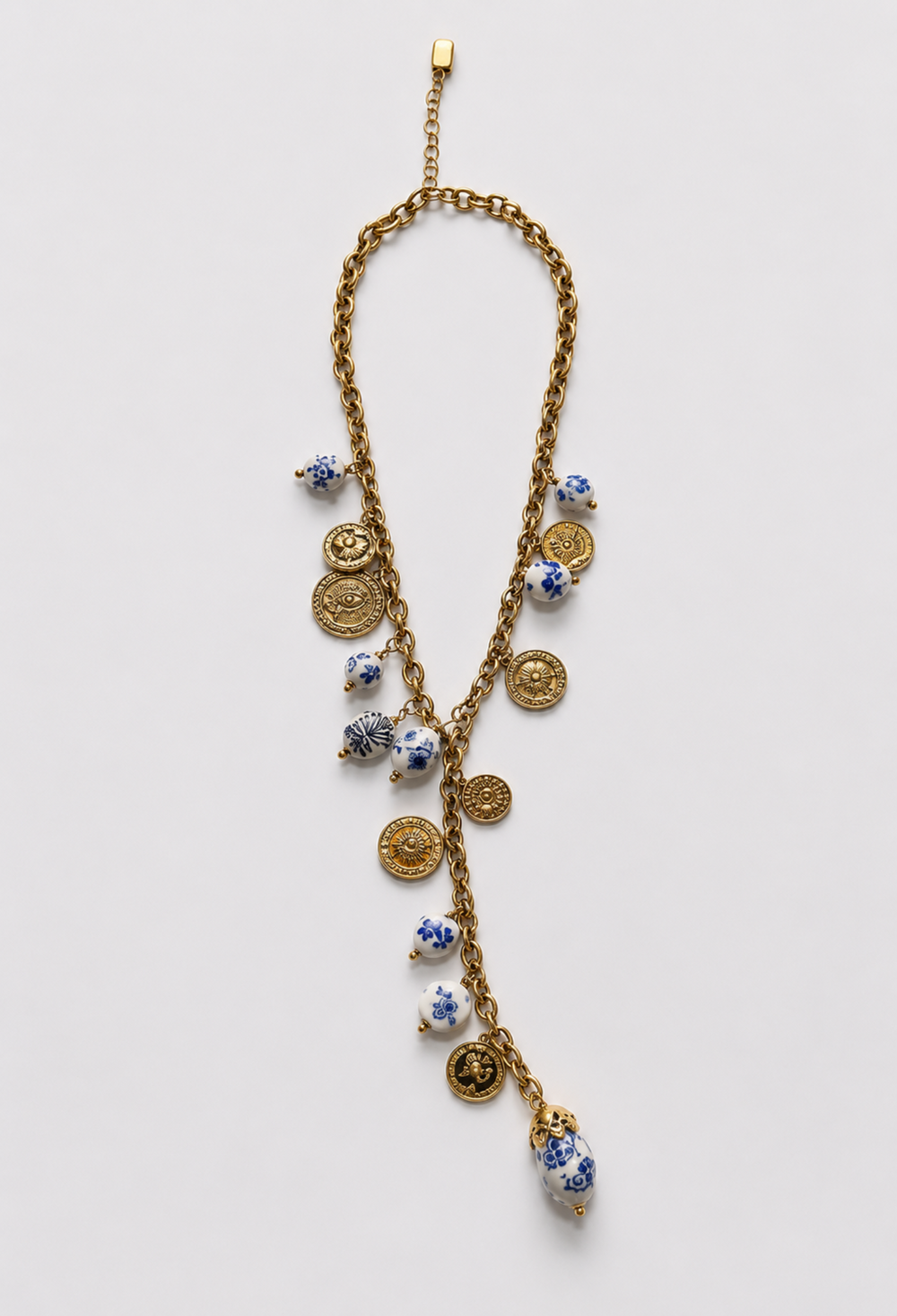Collar Cadena Dorada Medallones