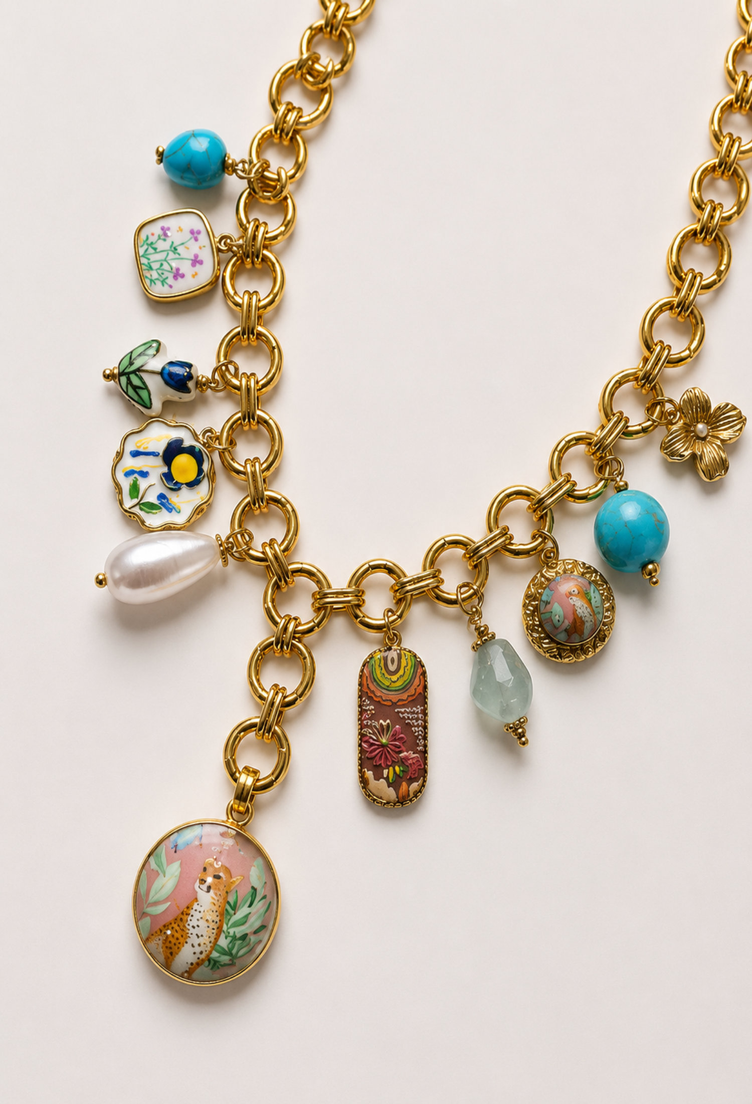 Collar Charms Pintados Fauna y Flora