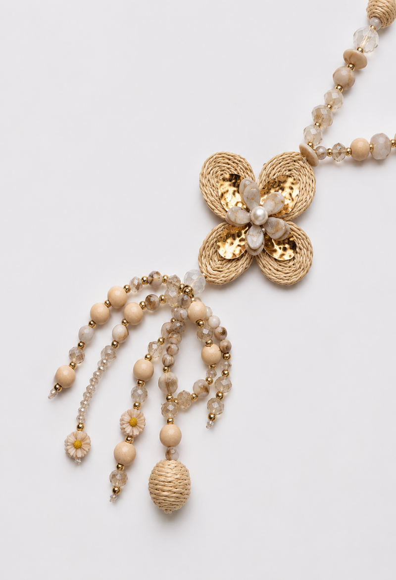 COLLAR LARGO NATURA FLOWER