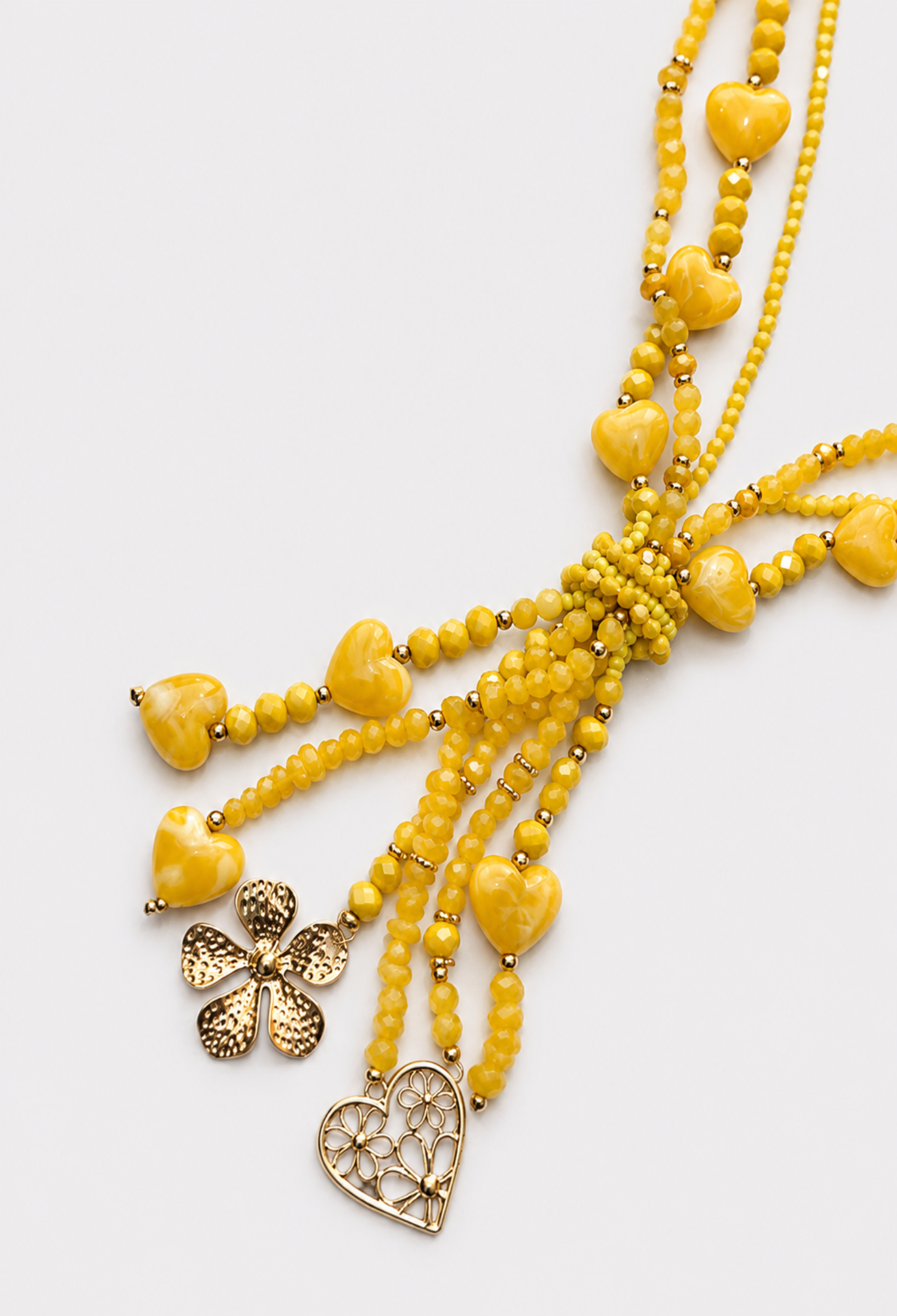 COLLAR MULTIHILO VIBRANT AMARILLO