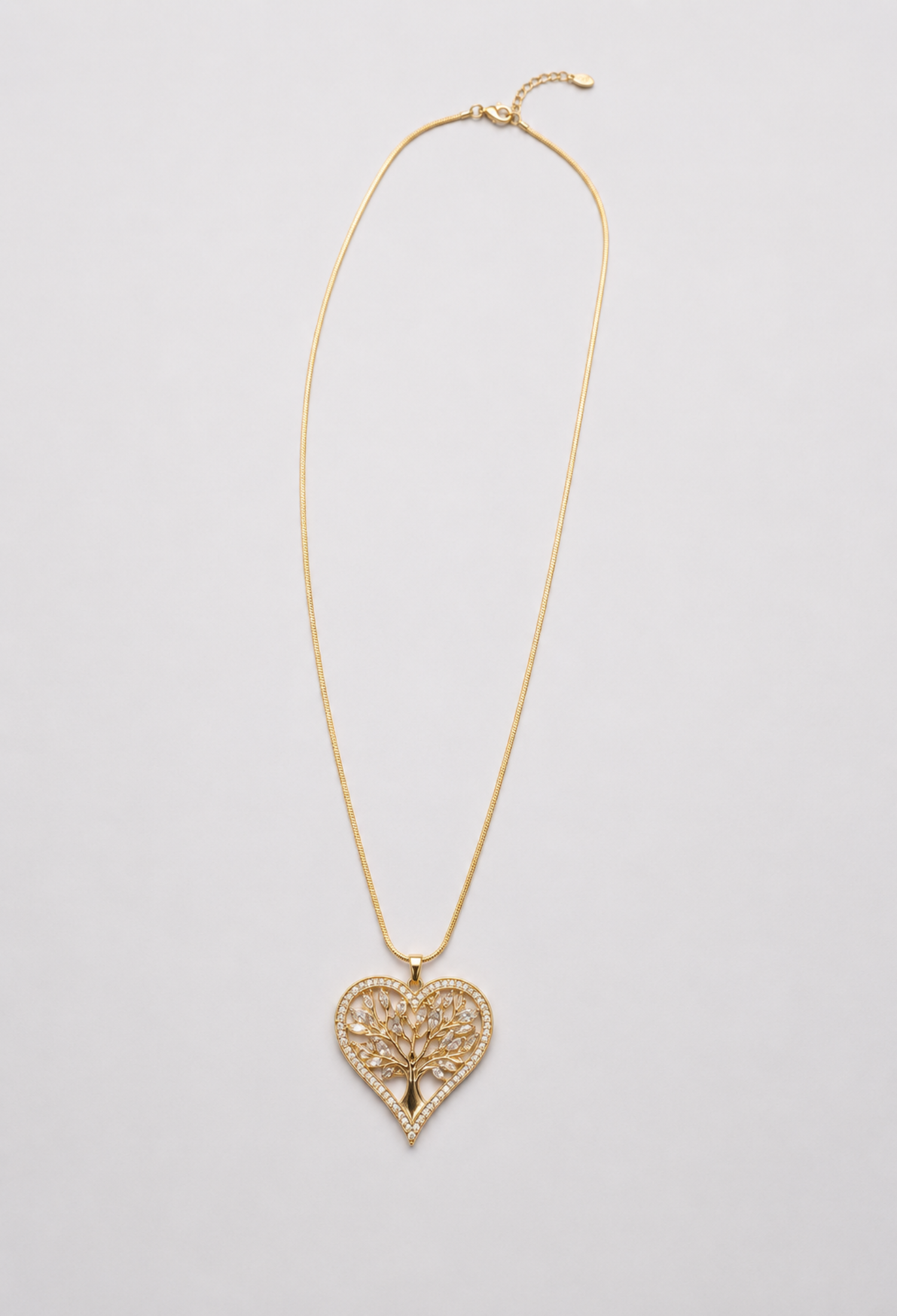 Collar Largo Corazón Árbol de la Vida