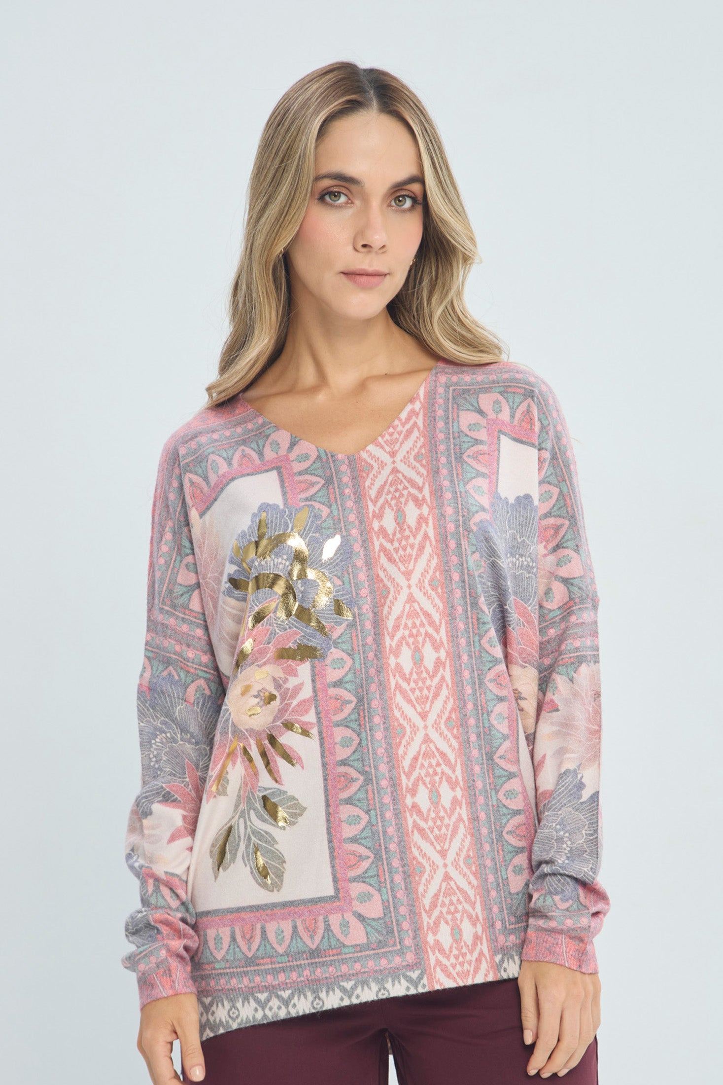 Suéter Oversize Estampado Frida - Outlet BYBLA Colombia