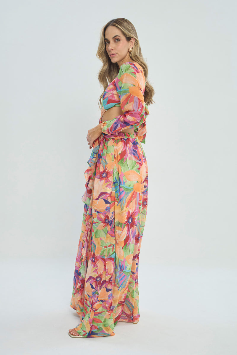 Vestido Floral vista 2 - Outlet BYBLA Colombia