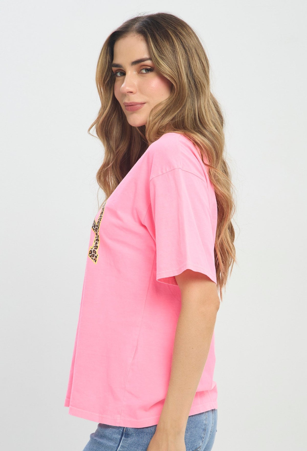 Camiseta Estampado AMOUR Rosa BYBLA