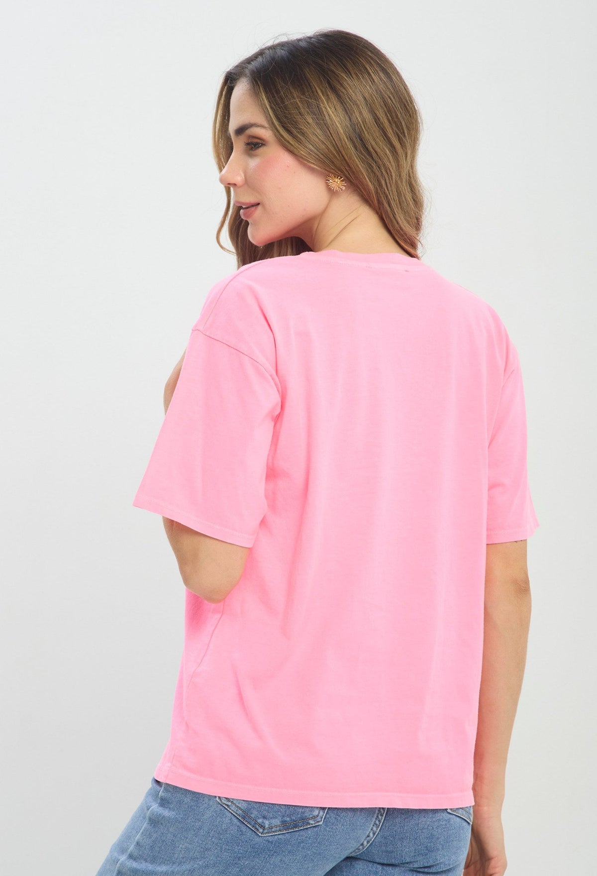 Camiseta Estampado AMOUR Rosa BYBLA