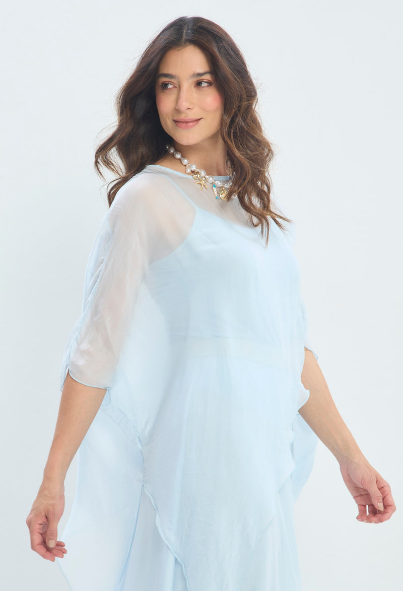 Blusa Capa Top Interior azul cielo BYBLA - vista 2