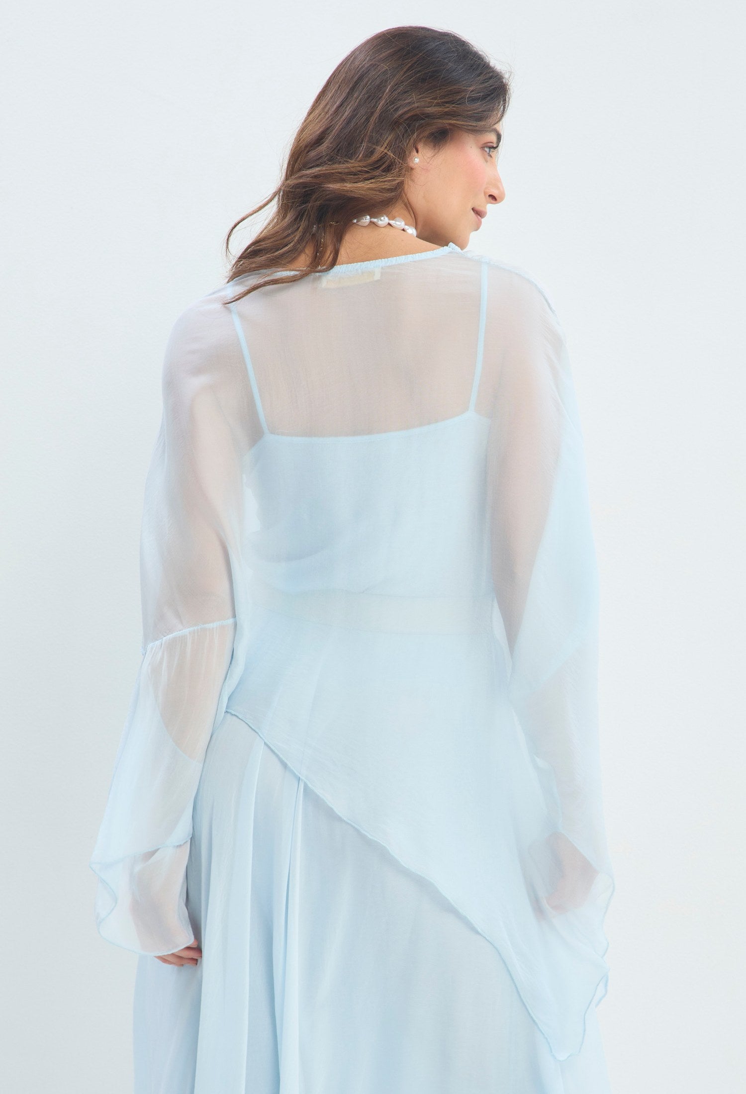 Blusa Capa Top Interior azul cielo BYBLA - vista 3