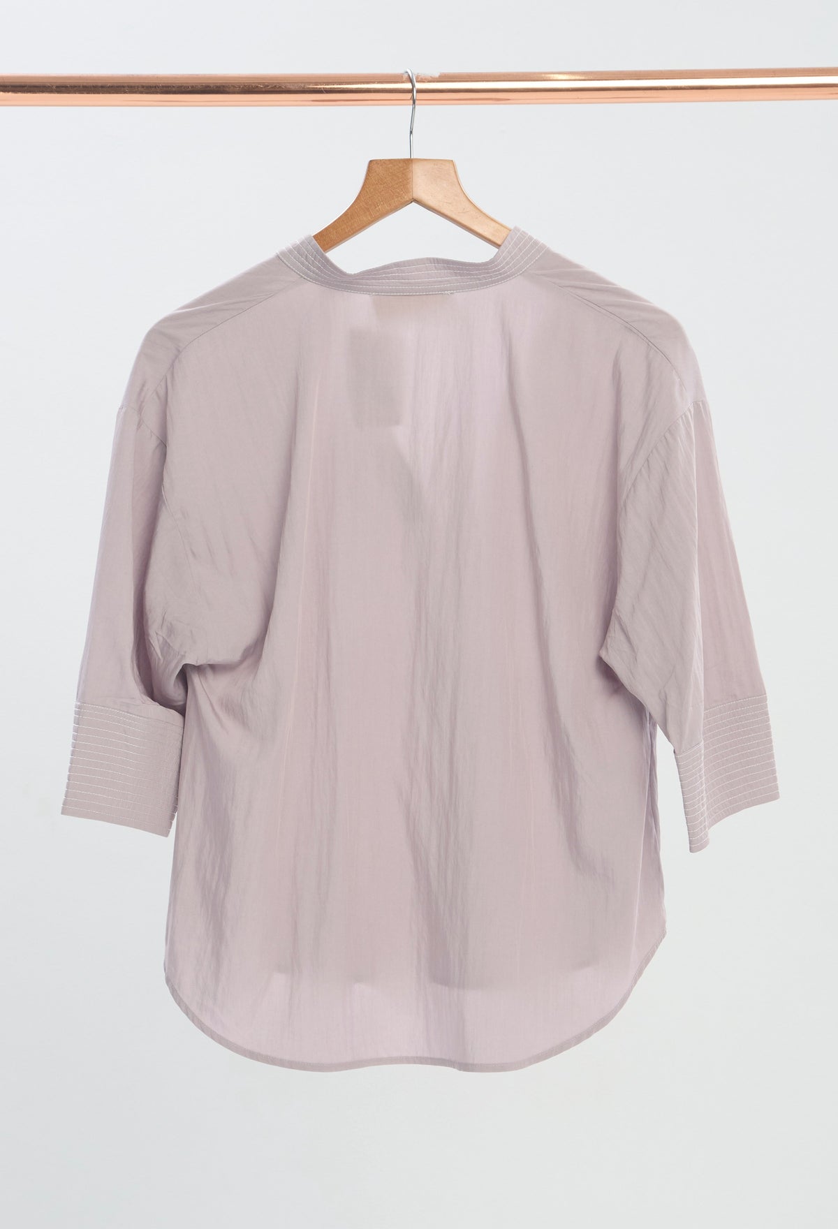 Blusa Cuello Mao Manga 3/4 Morados