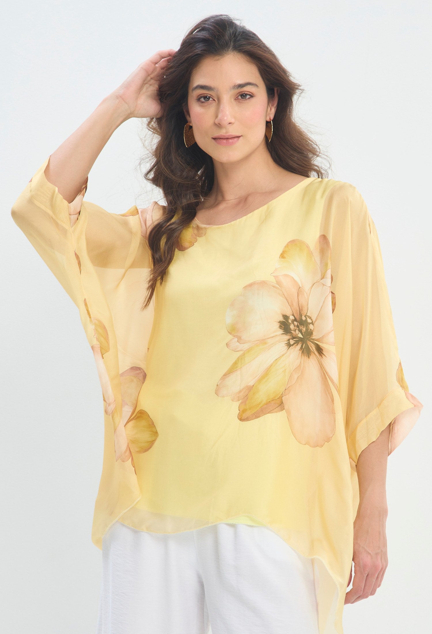 Blusa Estampado Floral amarillo pastel BYBLA - vista 2