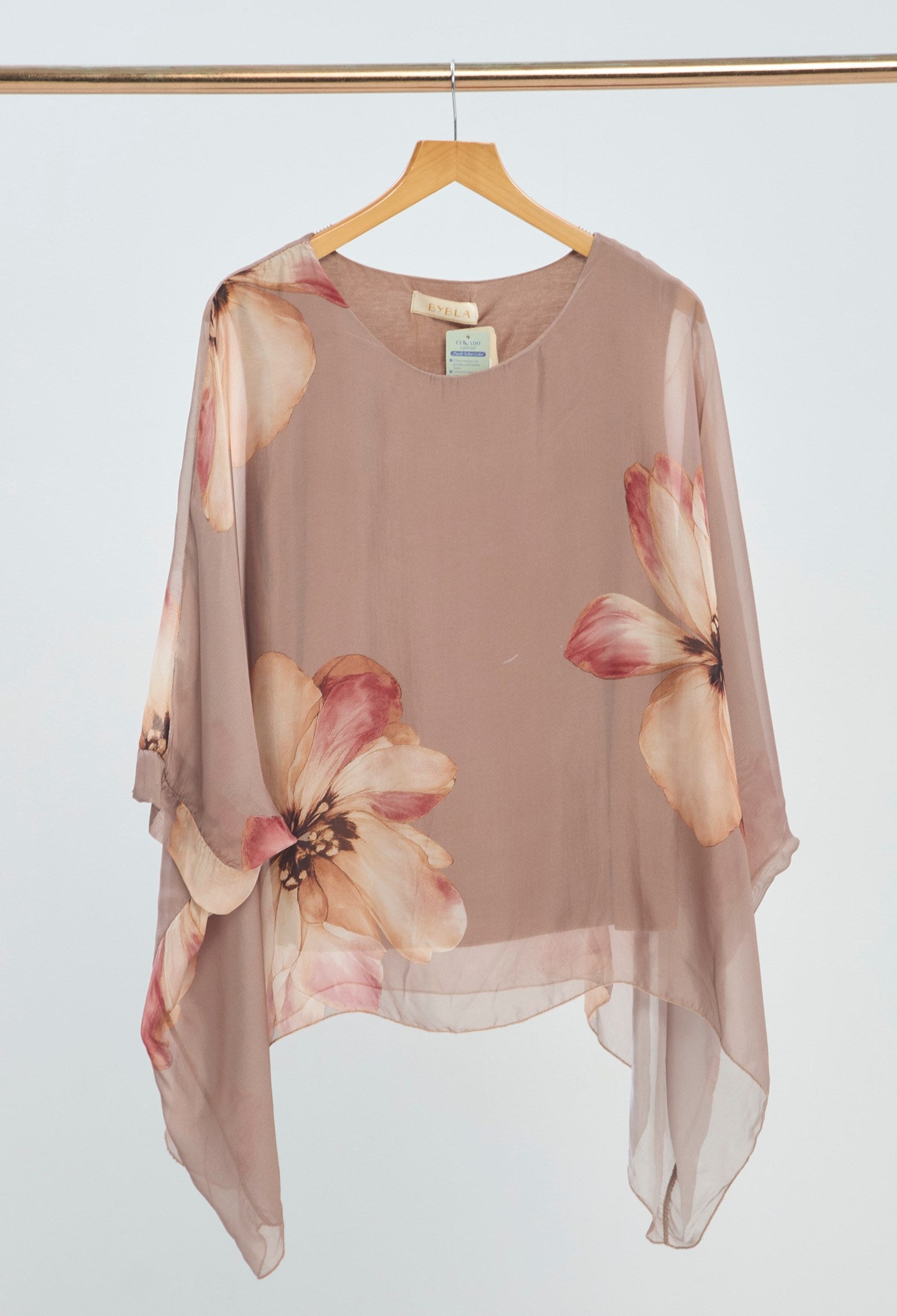 Blusa Estampado Floral malva BYBLA
