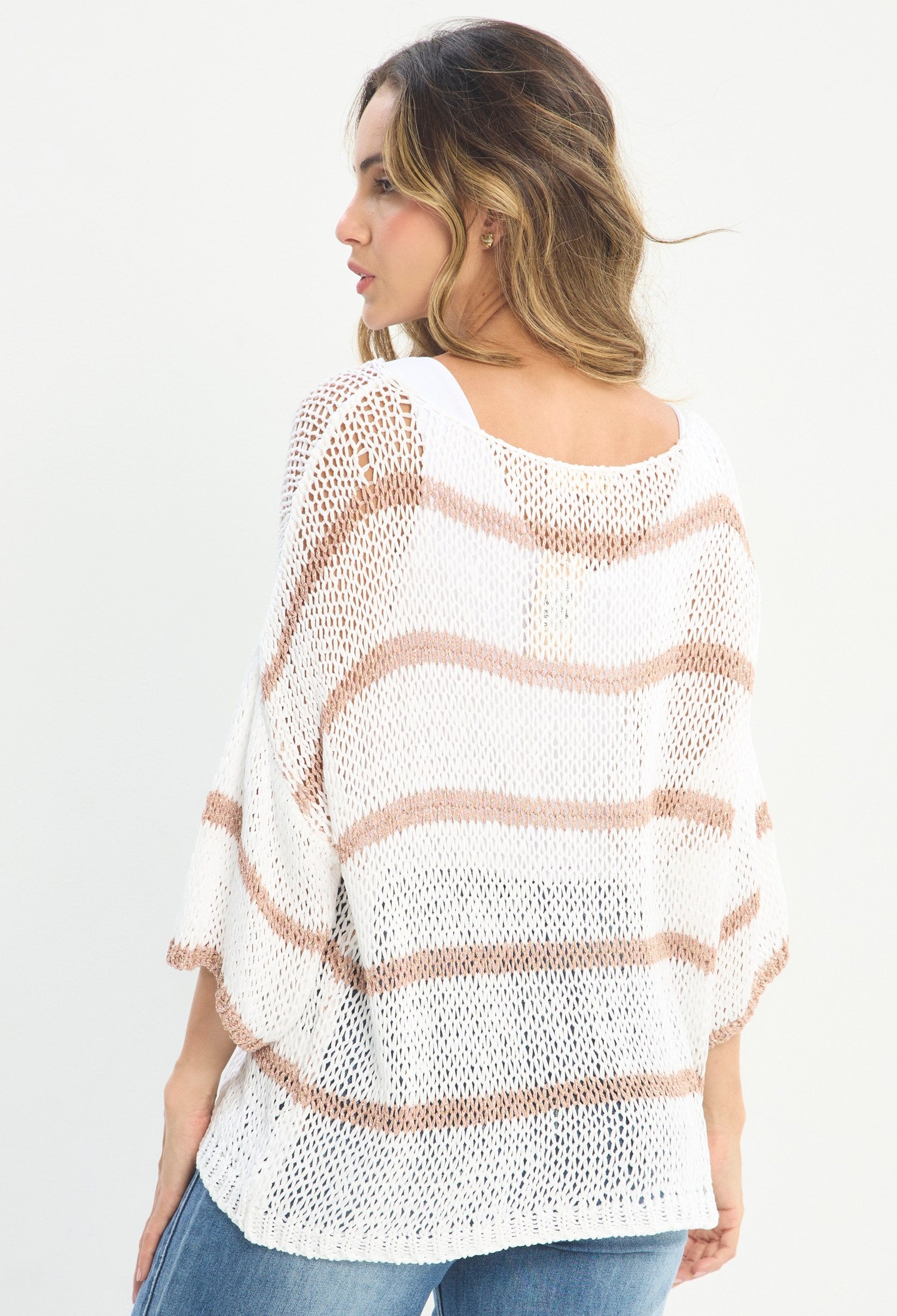 Blusa Manga 3/4 Blanco - BYBLA outlet - vista 3