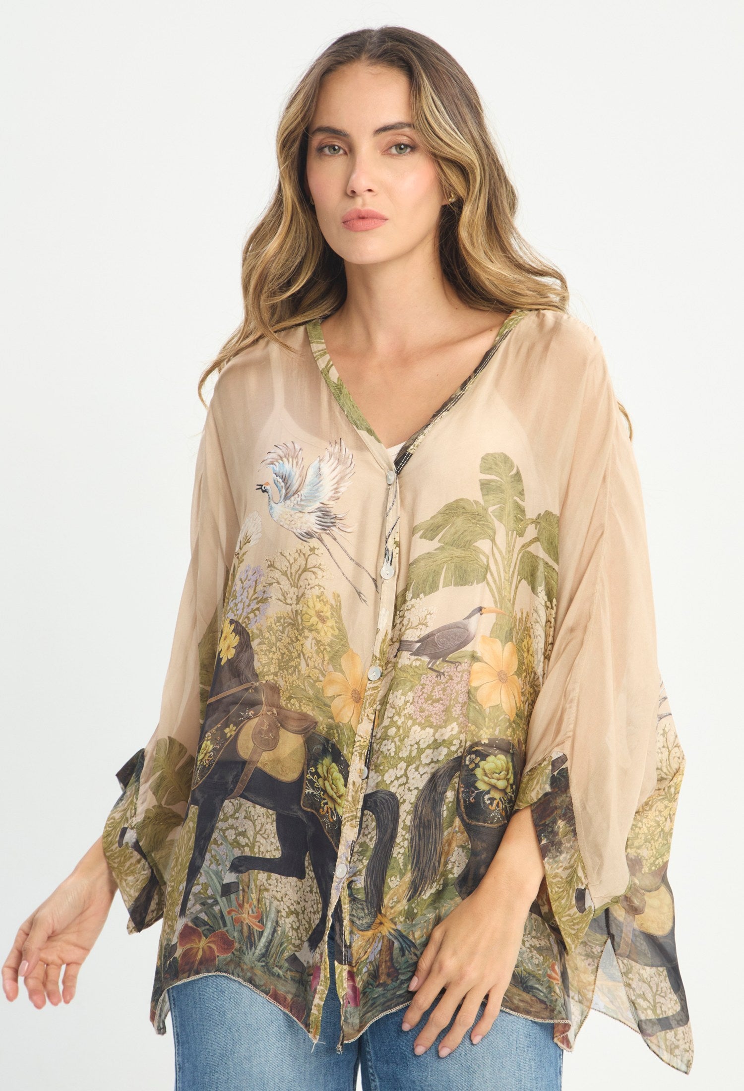 Blusa Manga 3/4 Marrón - BYBLA outlet