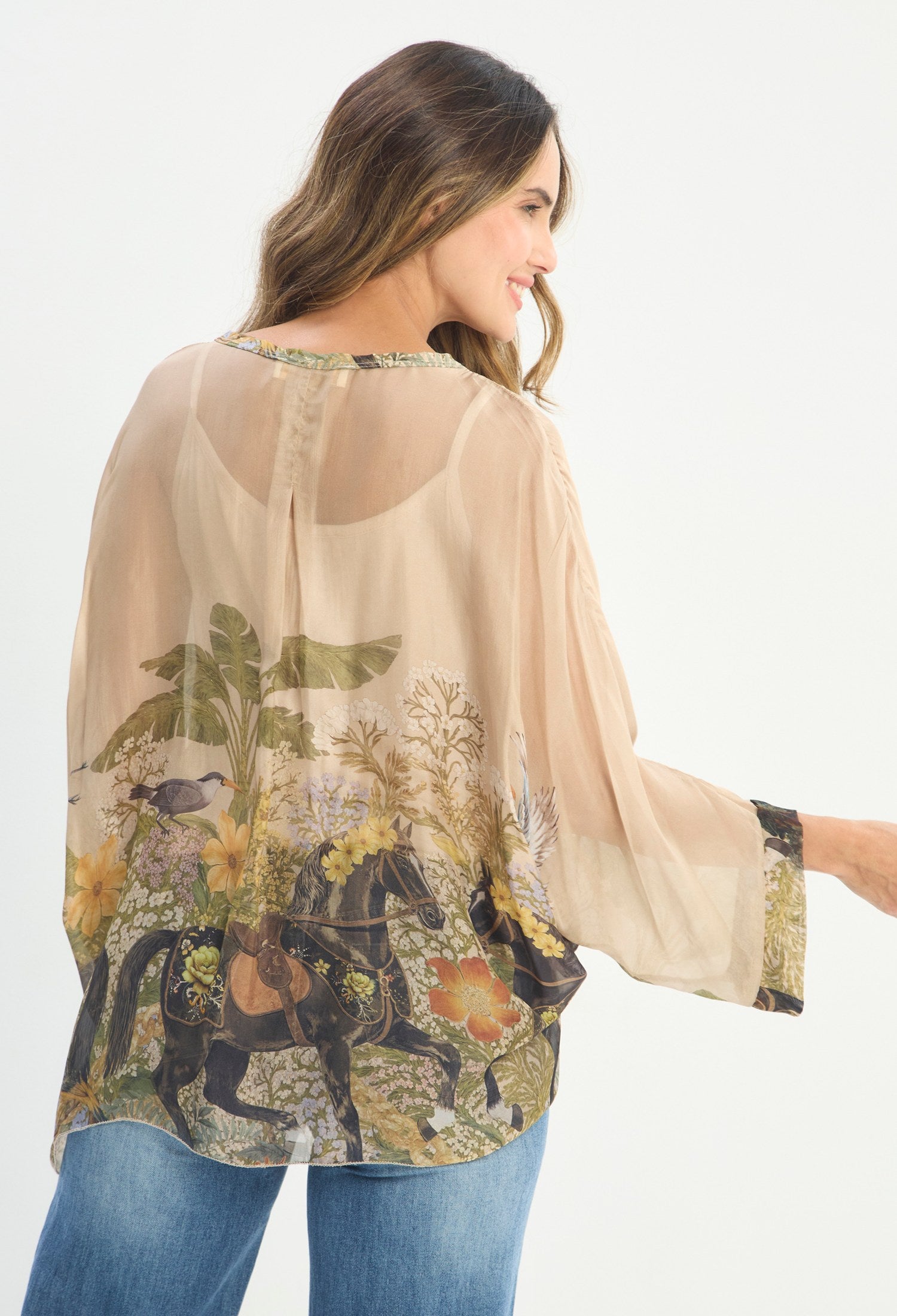 Blusa Manga 3/4 Marrón - BYBLA outlet - vista 4