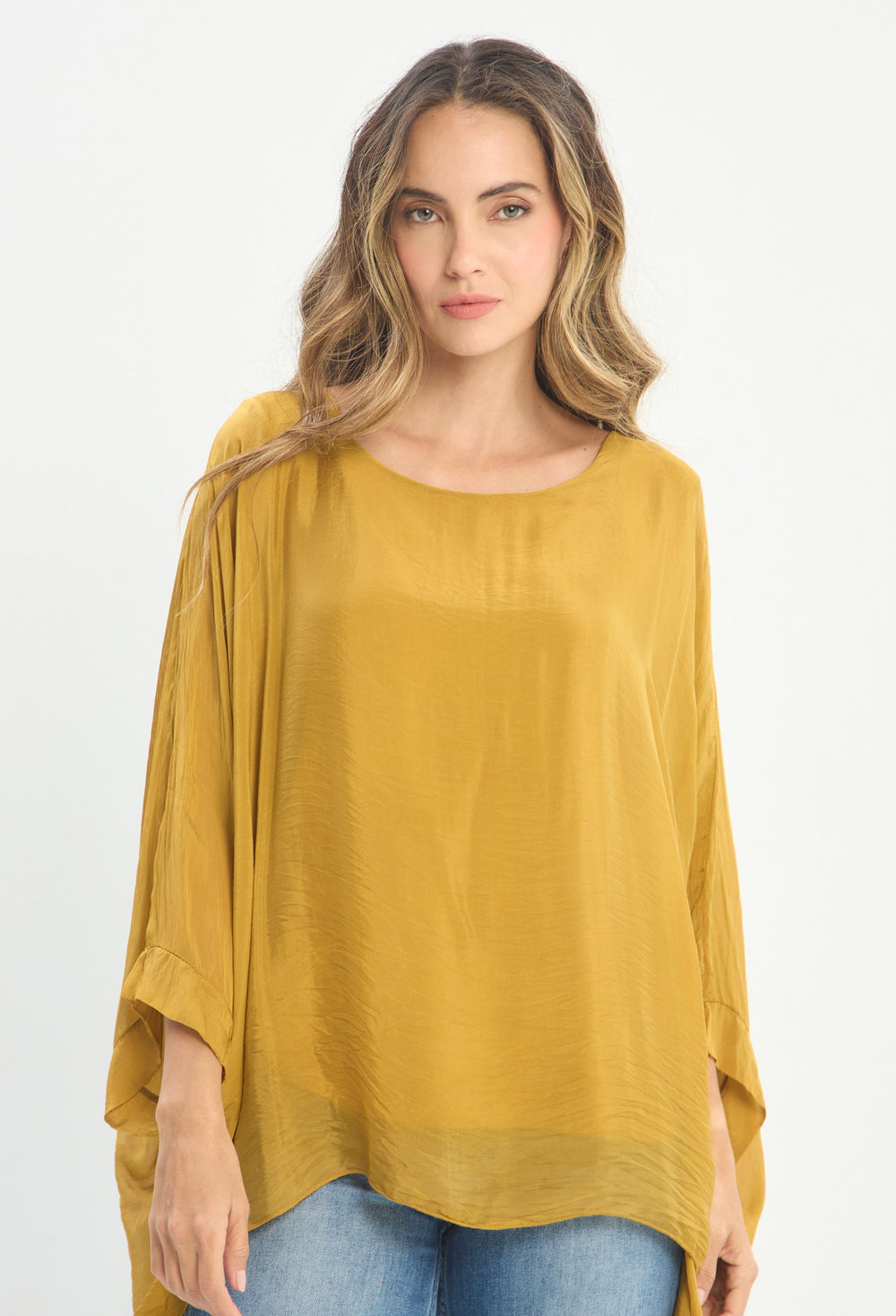 Blusa Manga 3/4 Naranja - BYBLA outlet