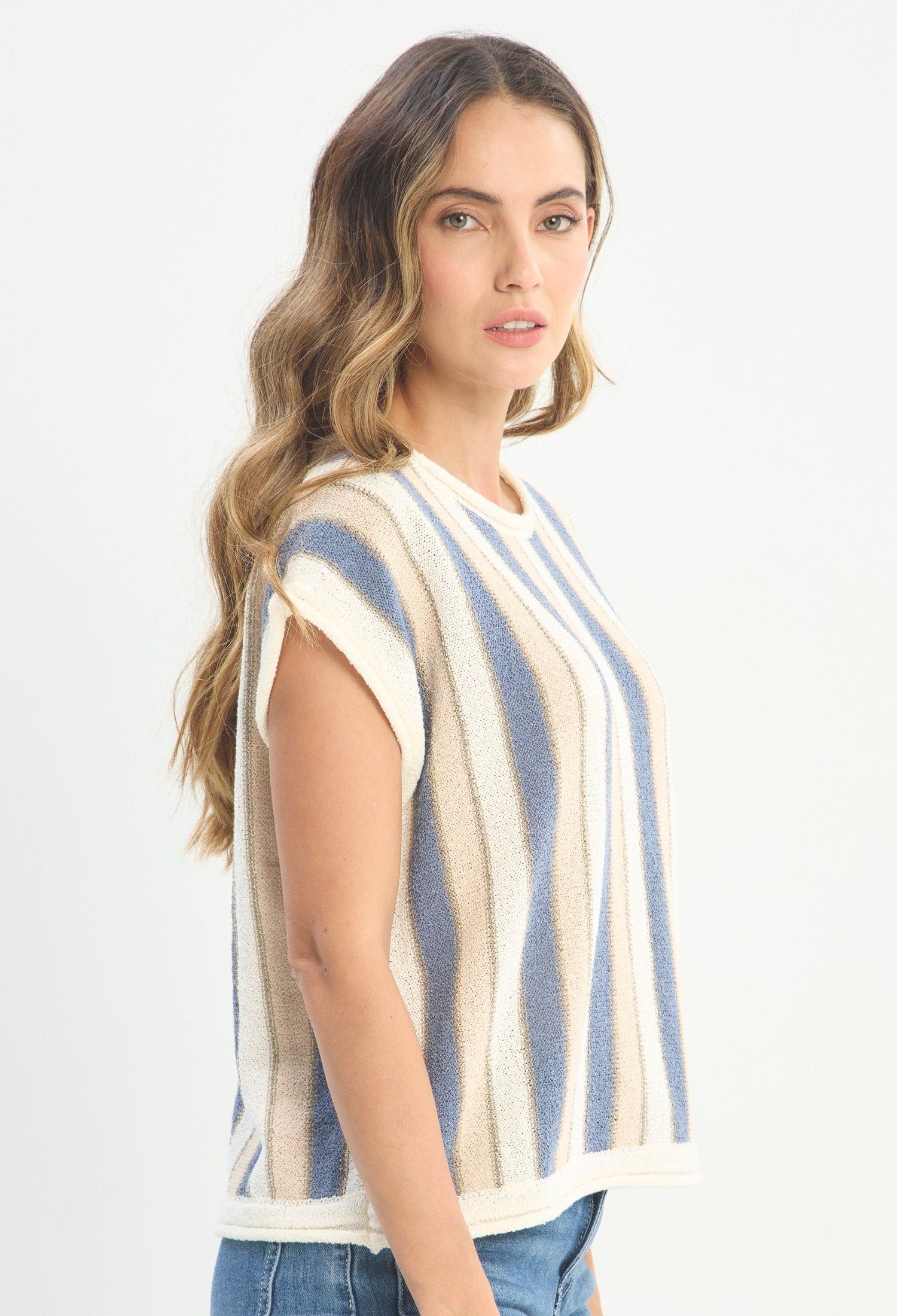 Blusa Manga Corta Multicolor - BYBLA outlet - vista 2