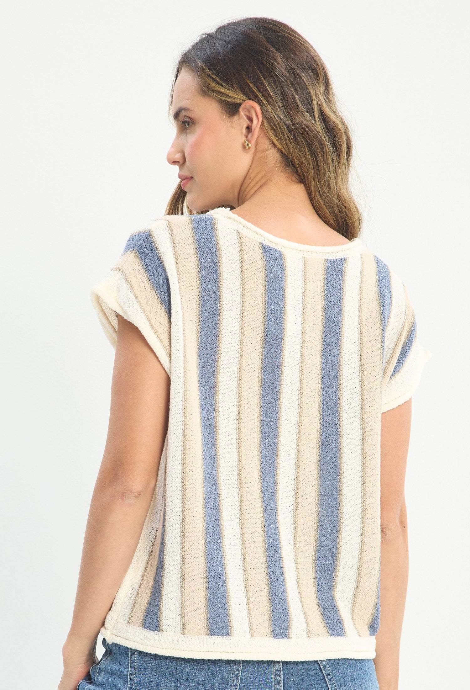 Blusa Manga Corta Multicolor - BYBLA outlet - vista 3