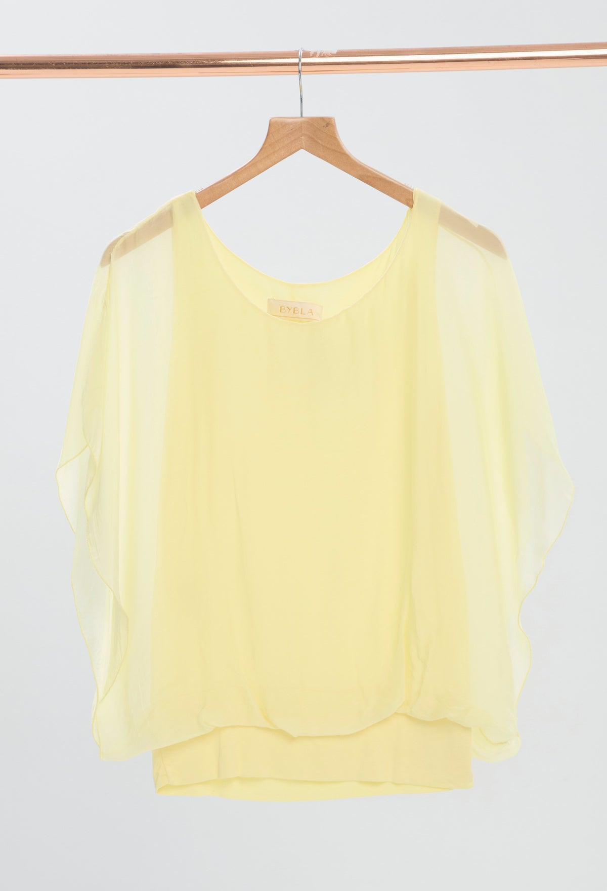 Blusa Manga Kimono Fluida Amarillos