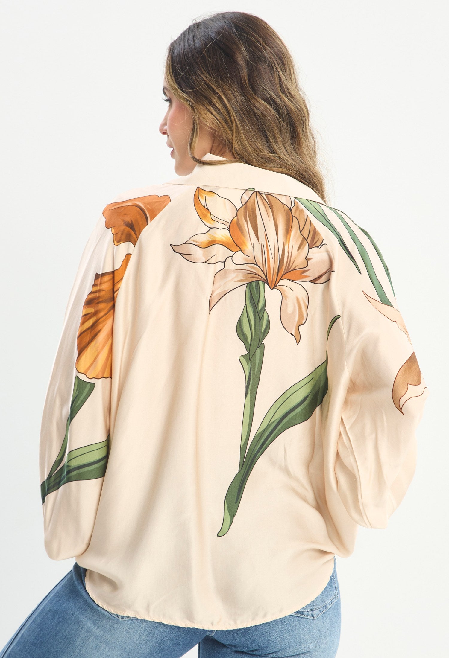 Blusa Manga Larga Beige - BYBLA outlet - vista 3