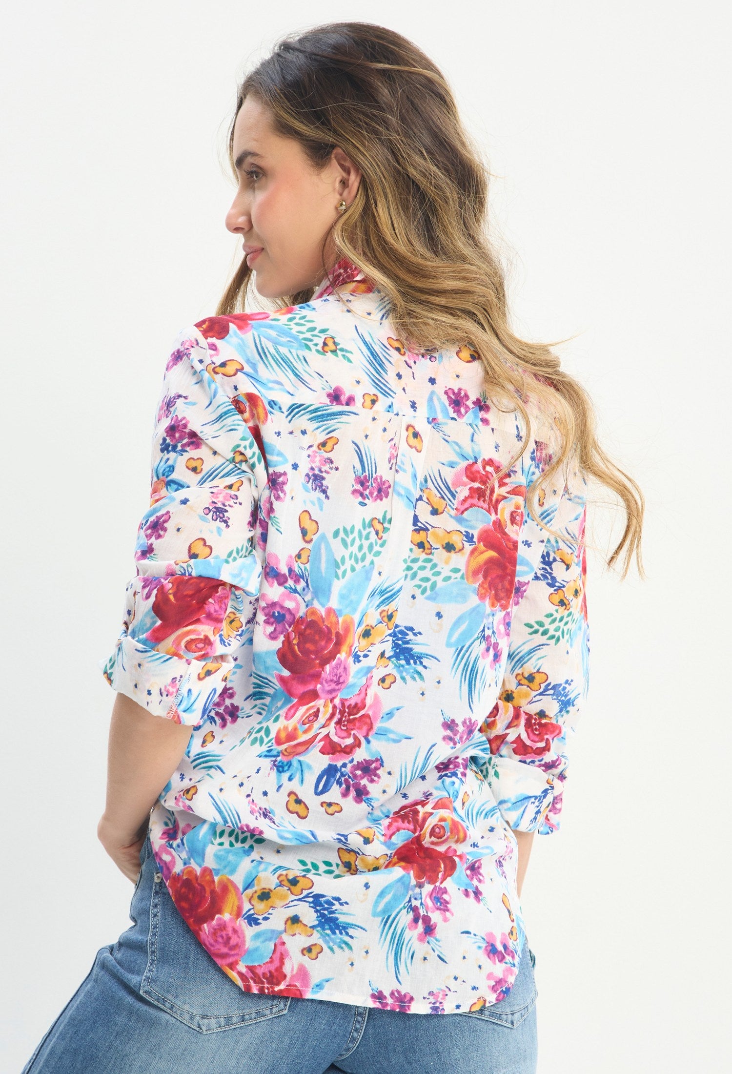 Blusa Manga Larga Blanco - BYBLA outlet - vista 3