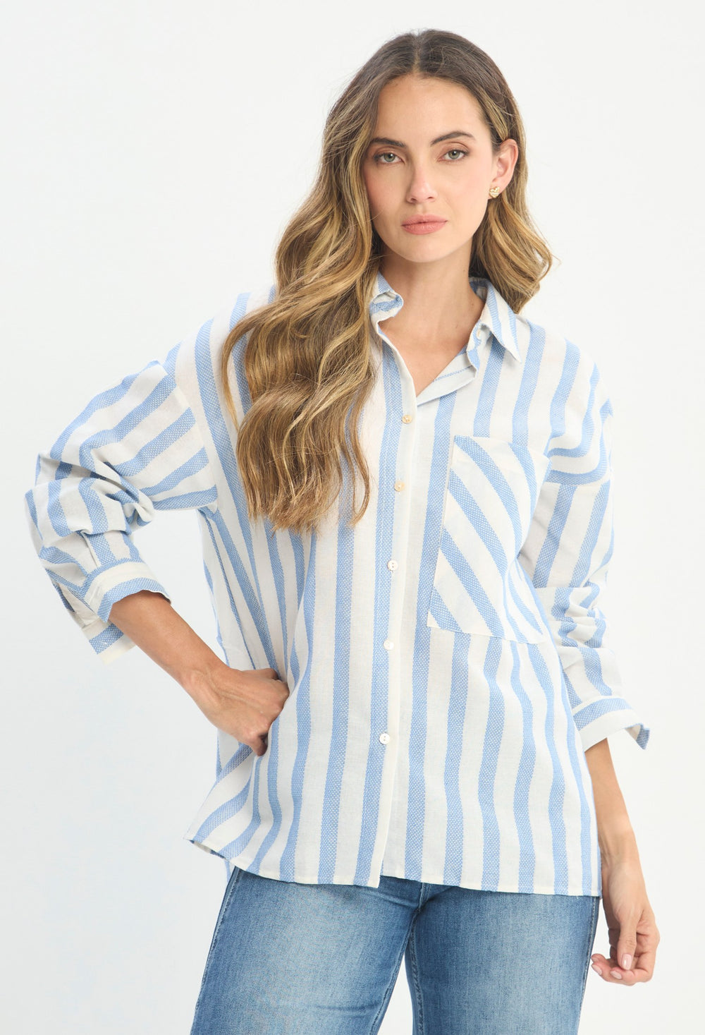 Blusa Manga Larga Blanco - BYBLA outlet