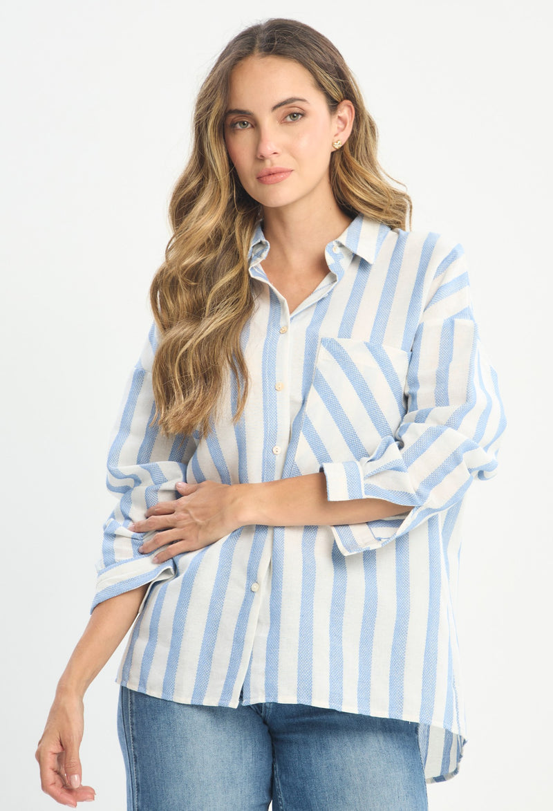 Blusa Manga Larga Blanco - BYBLA outlet - vista 2