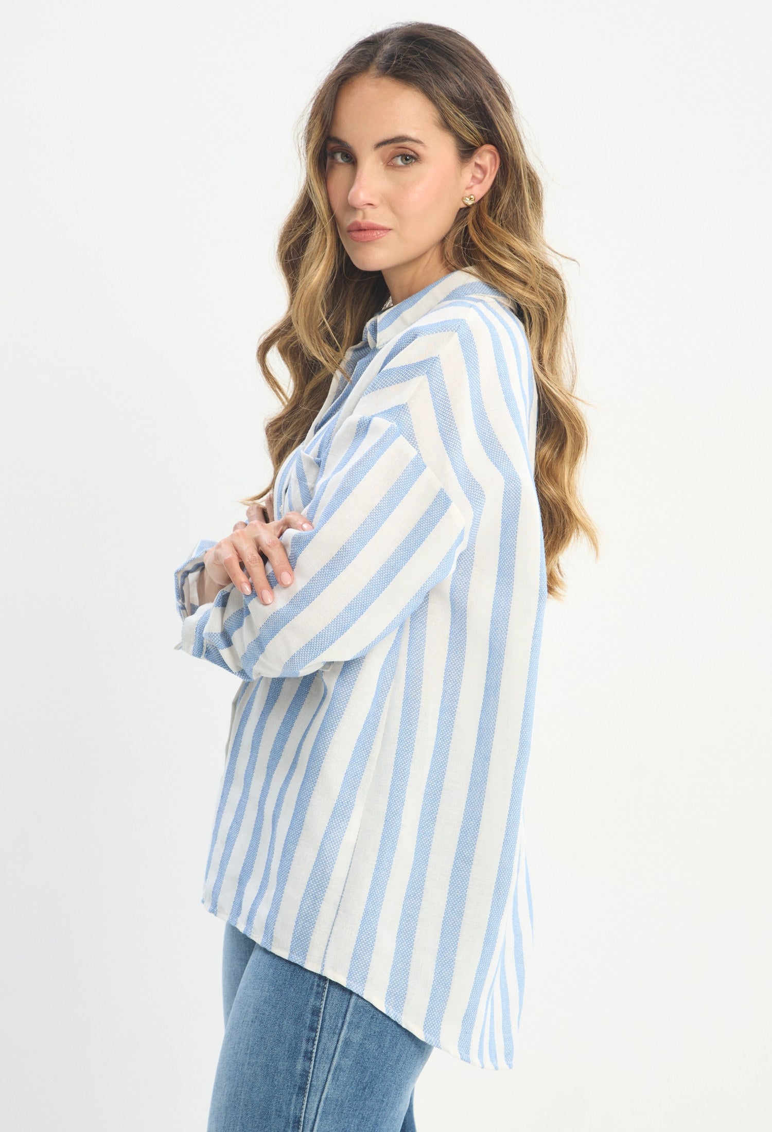 Blusa Manga Larga Blanco - BYBLA outlet - vista 3
