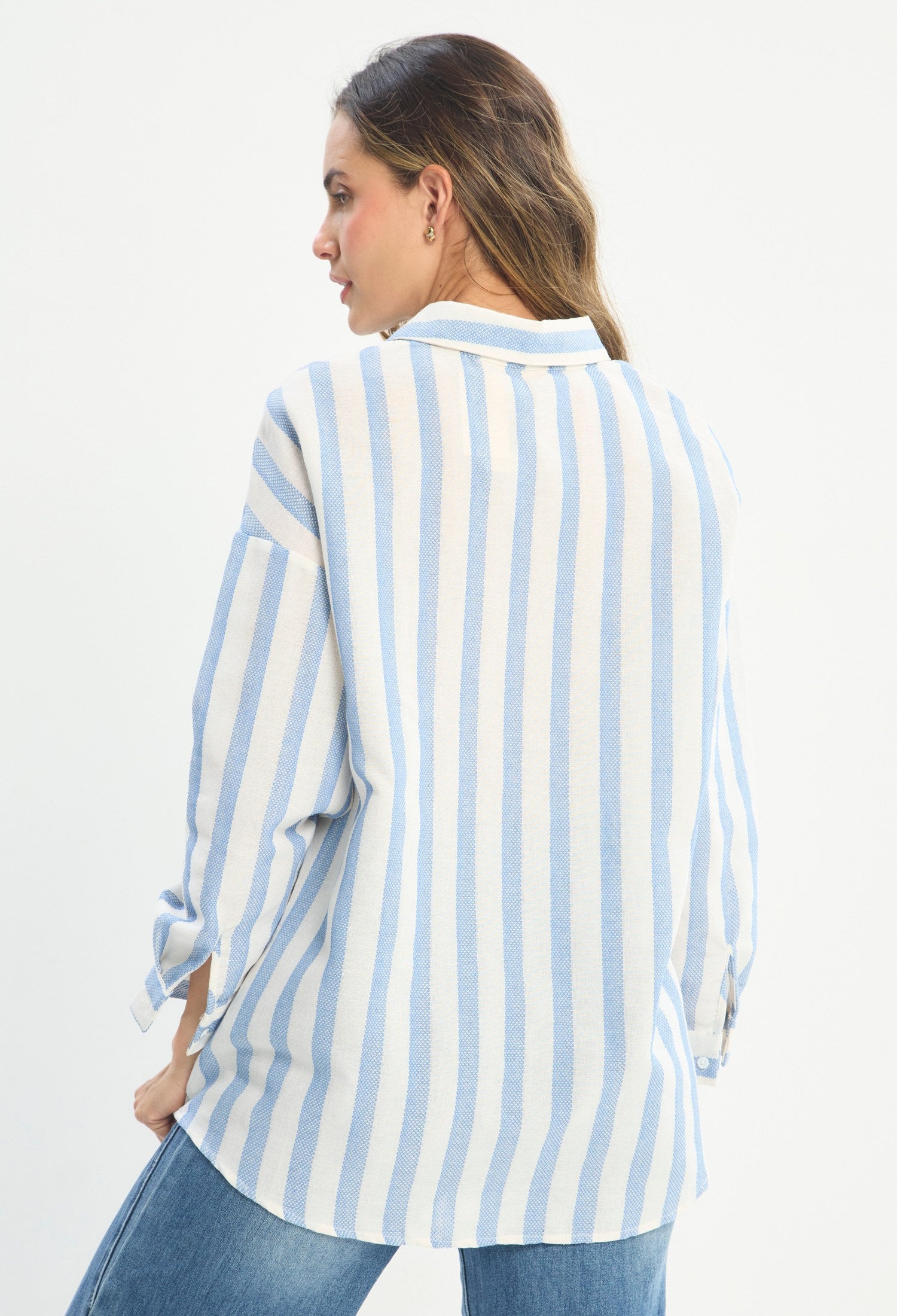 Blusa Manga Larga Blanco - BYBLA outlet - vista 4