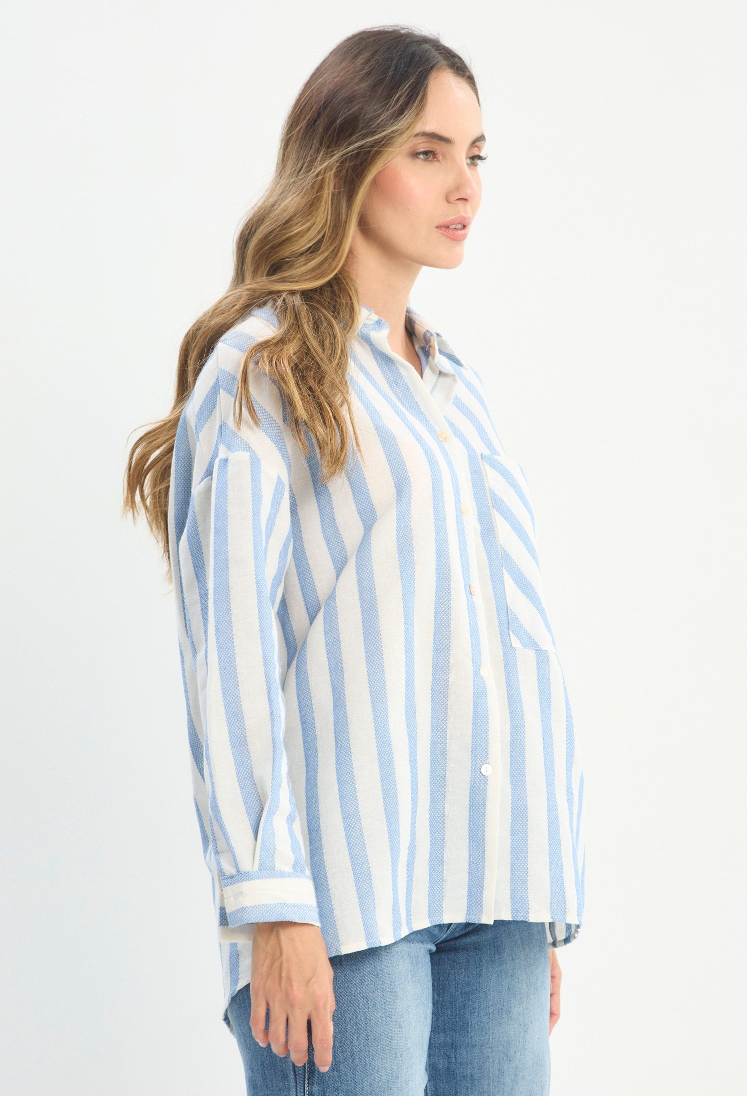 Blusa Manga Larga Blanco - BYBLA outlet - vista 5