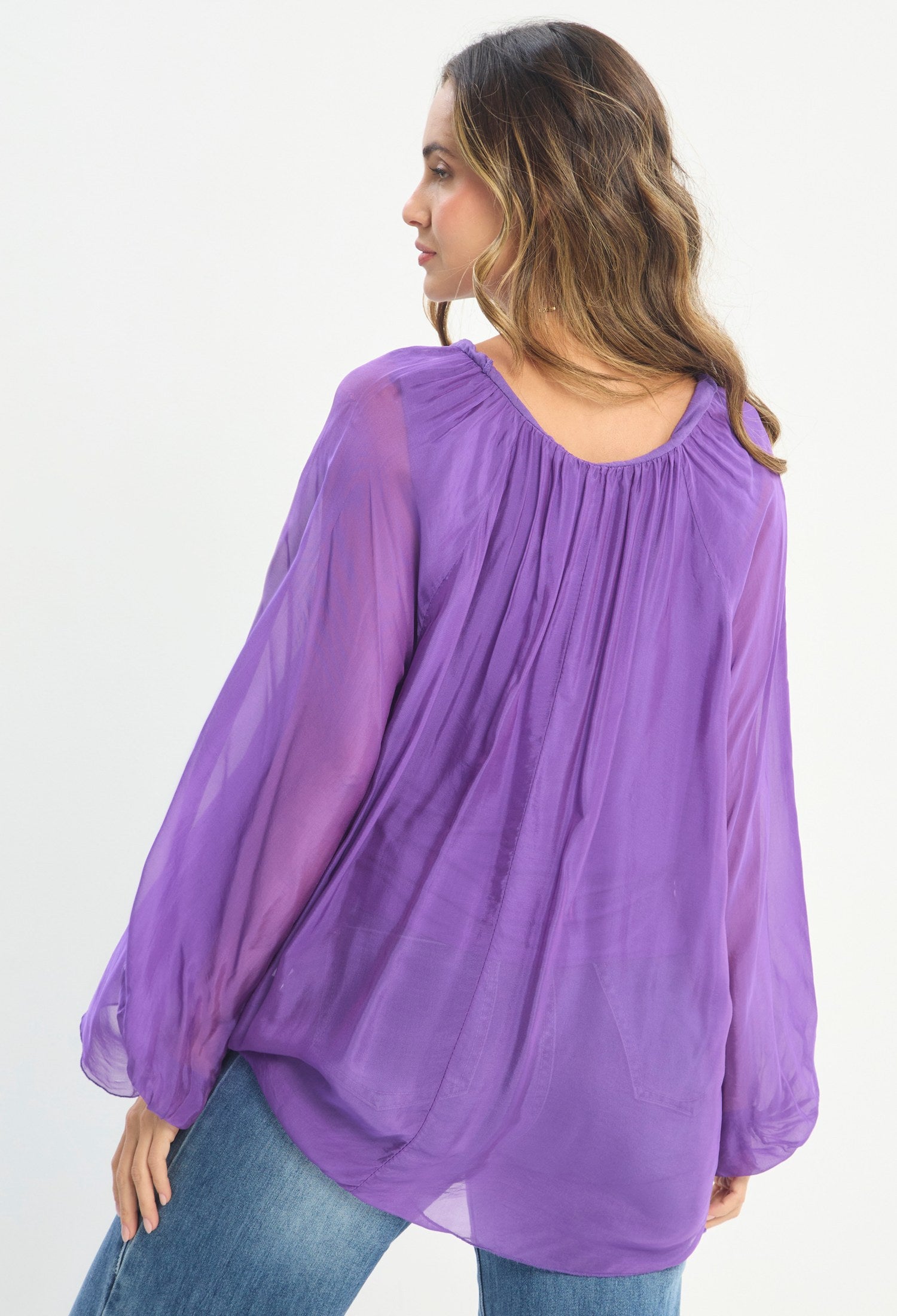 Blusa Manga Larga Morado - BYBLA outlet - vista 3