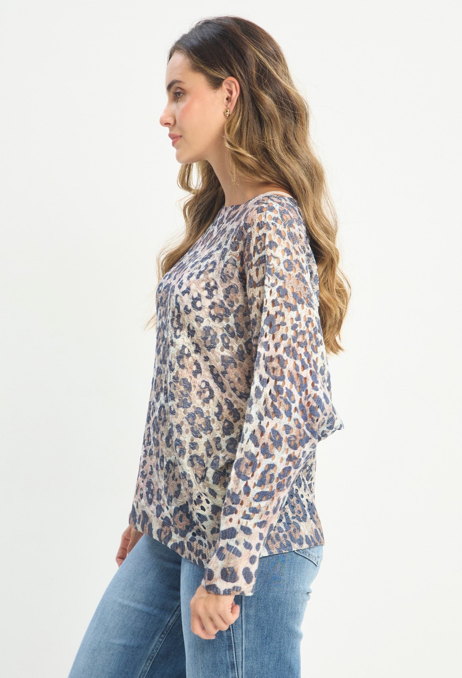 Blusa Manga Larga Multicolor - BYBLA outlet - vista 4