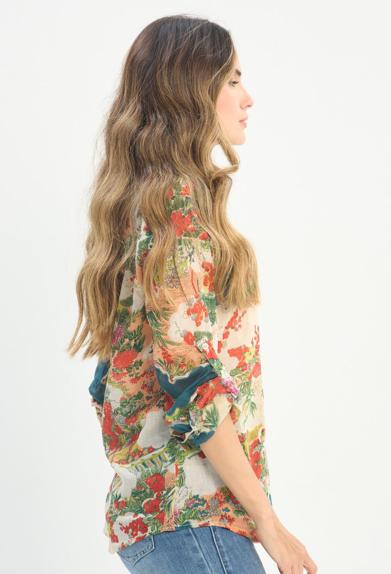 Blusa Manga Larga Multicolor - BYBLA outlet - vista 2