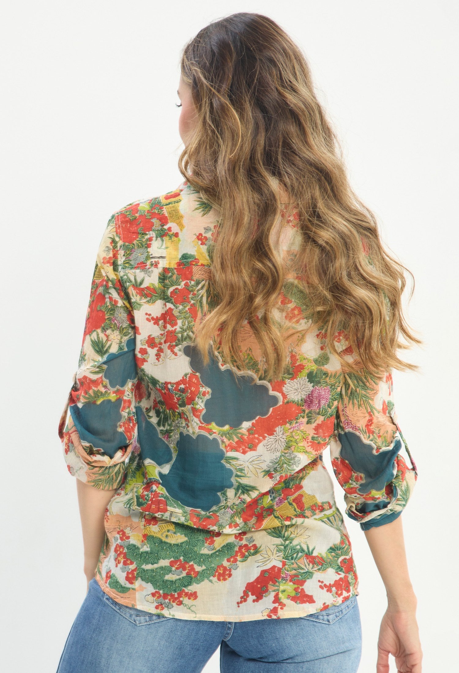 Blusa Manga Larga Multicolor - BYBLA outlet - vista 3