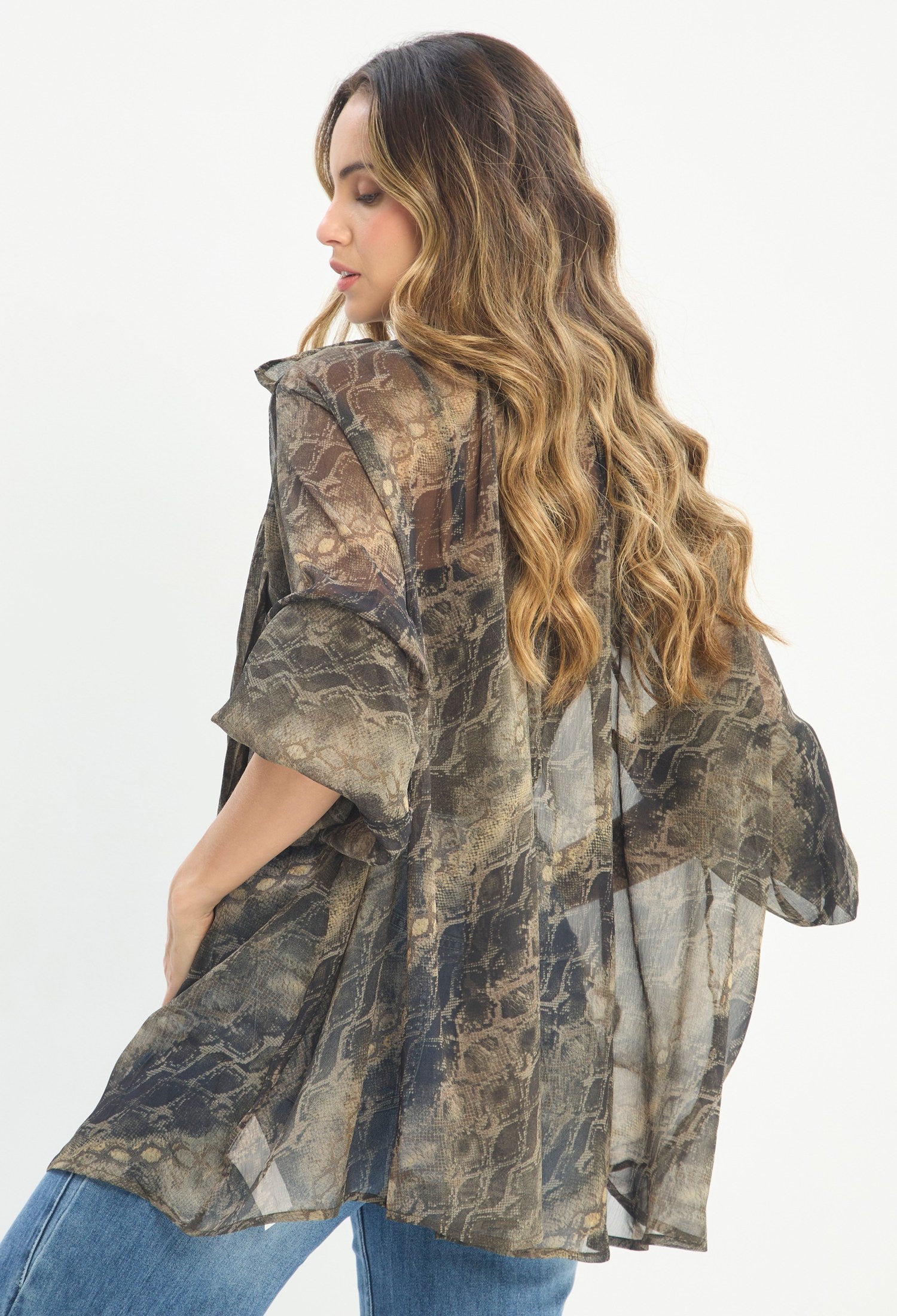 Blusa Manga Larga Verde - BYBLA outlet - vista 4