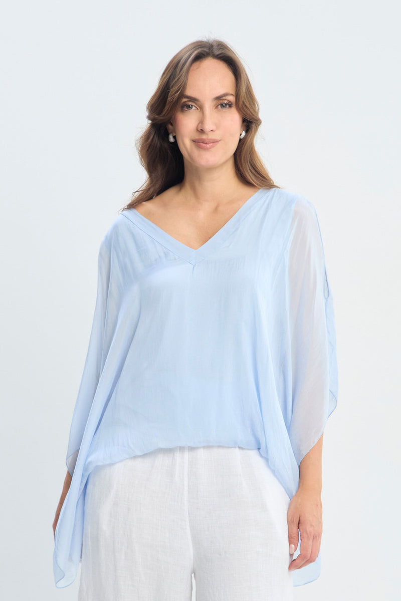 Blusa en Seda con Hombros Descubiertos NEW vista 2 - BYBLA Colombia