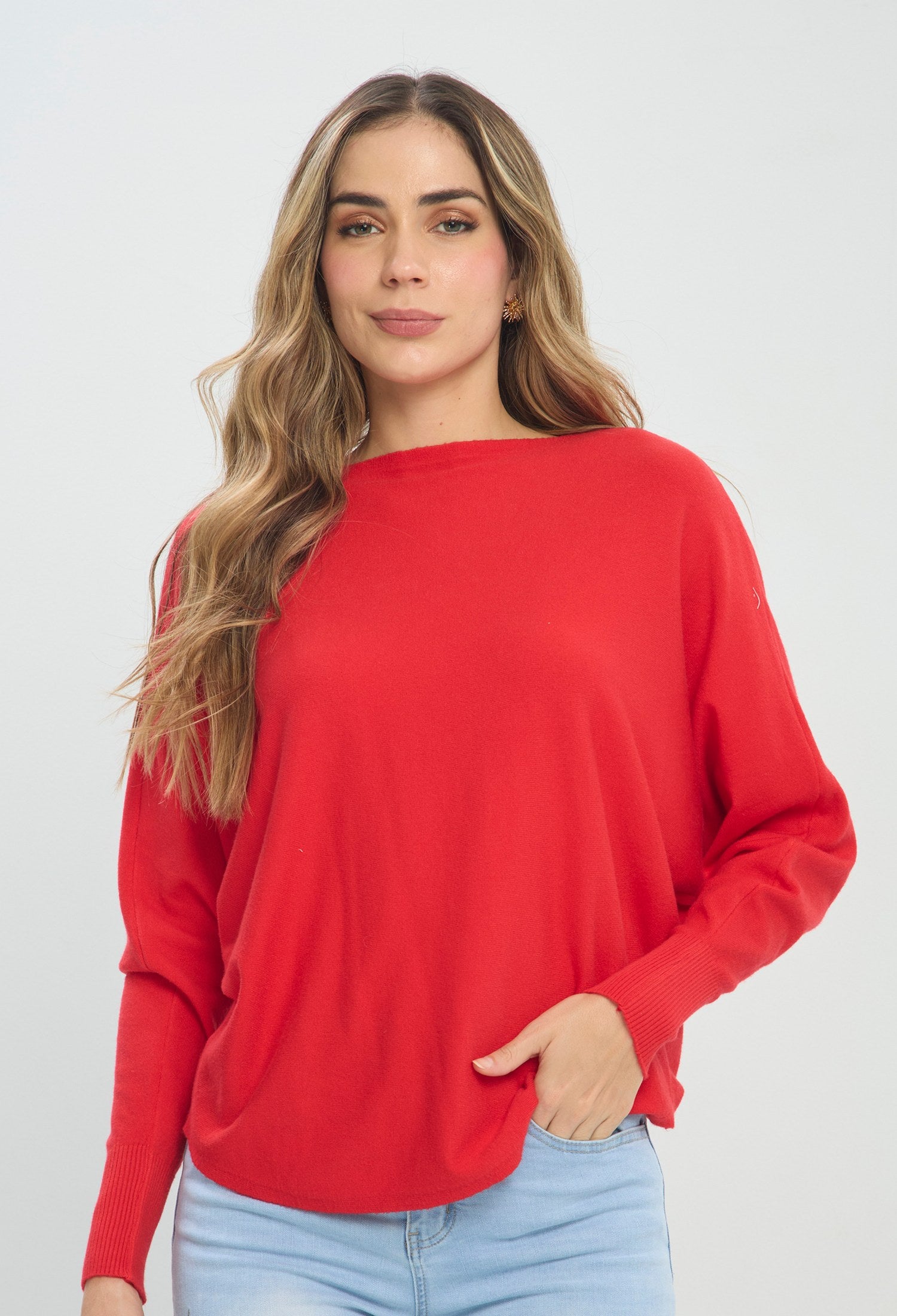 Buzo Cuello Bote Rojo rojo BYBLA Colombia