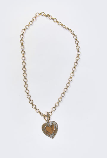 Collar Bolero Corazón Dorado