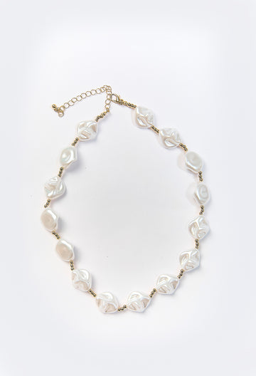 Collar Perlas Clásico Dorado