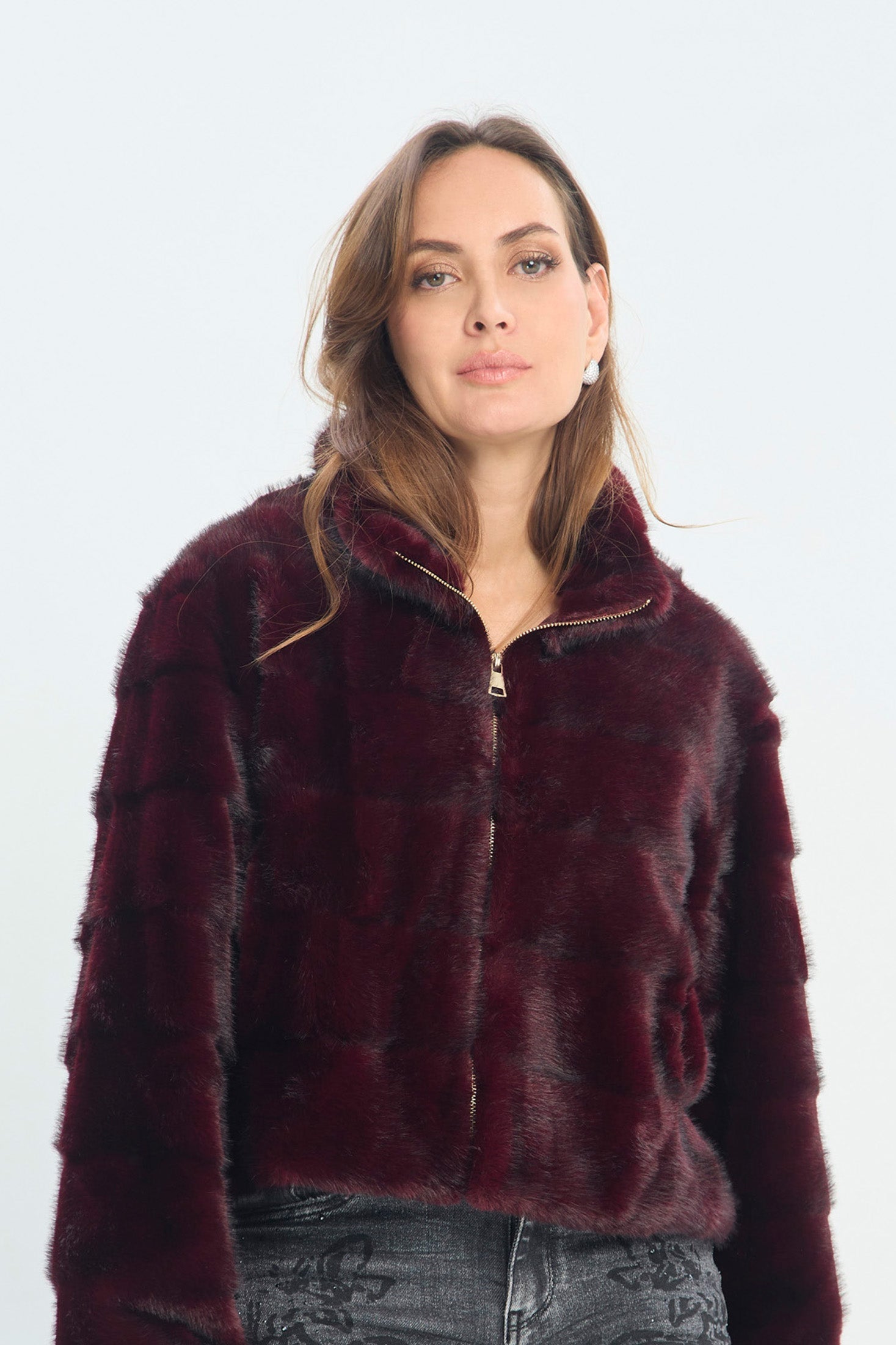 Chaqueta Afelpada Cierre Frontal NEW