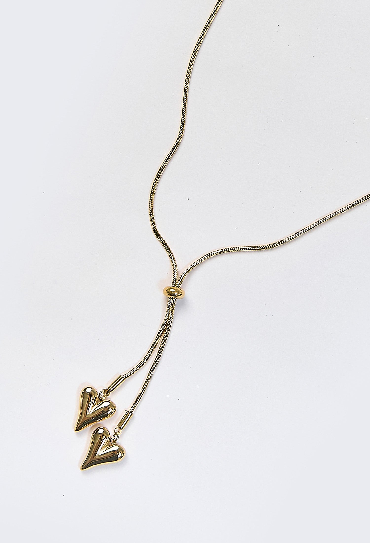 Collar Dije Corazón Grabado Dorado