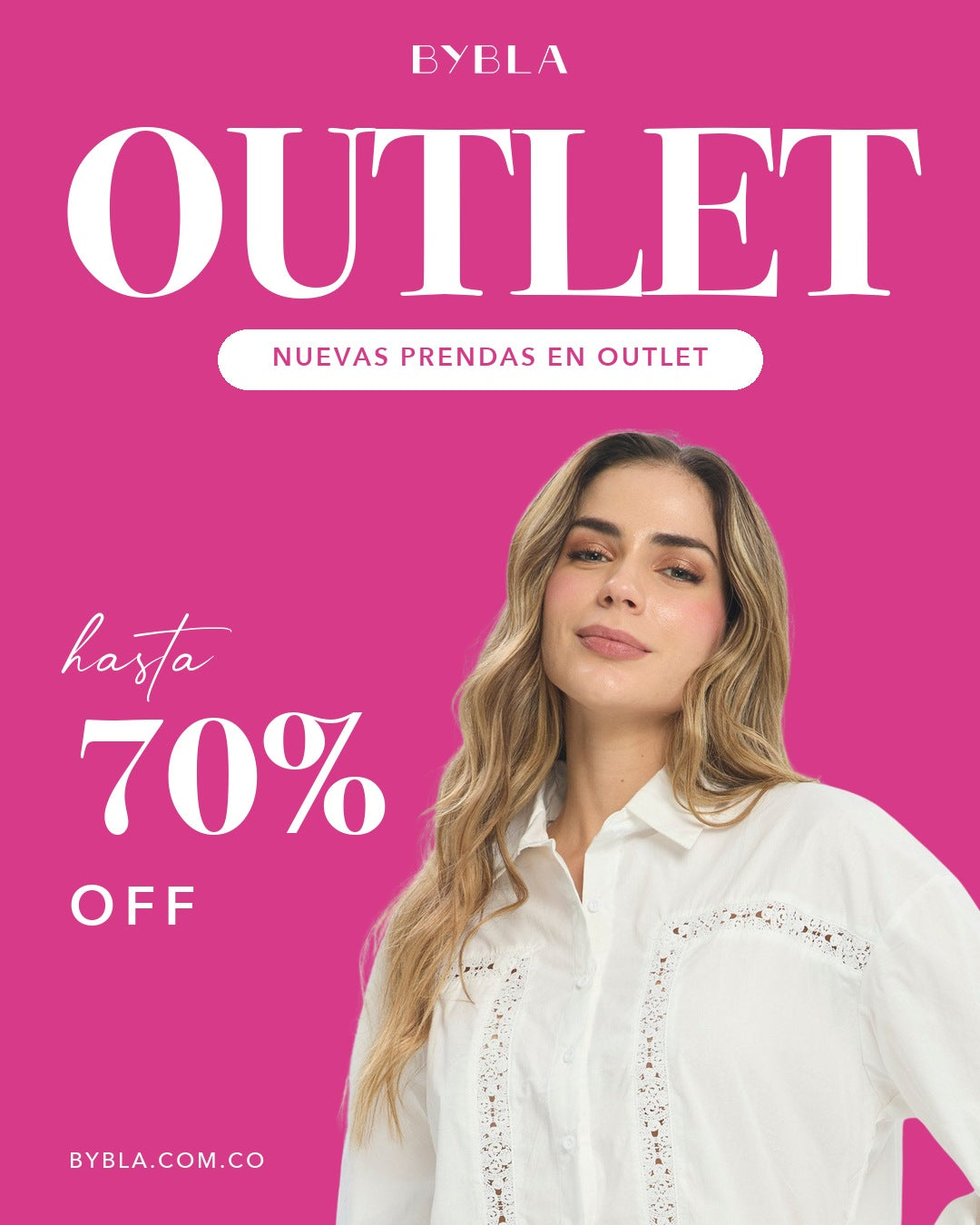 Outlet BYBLA: nuevas prendas hasta 70% off