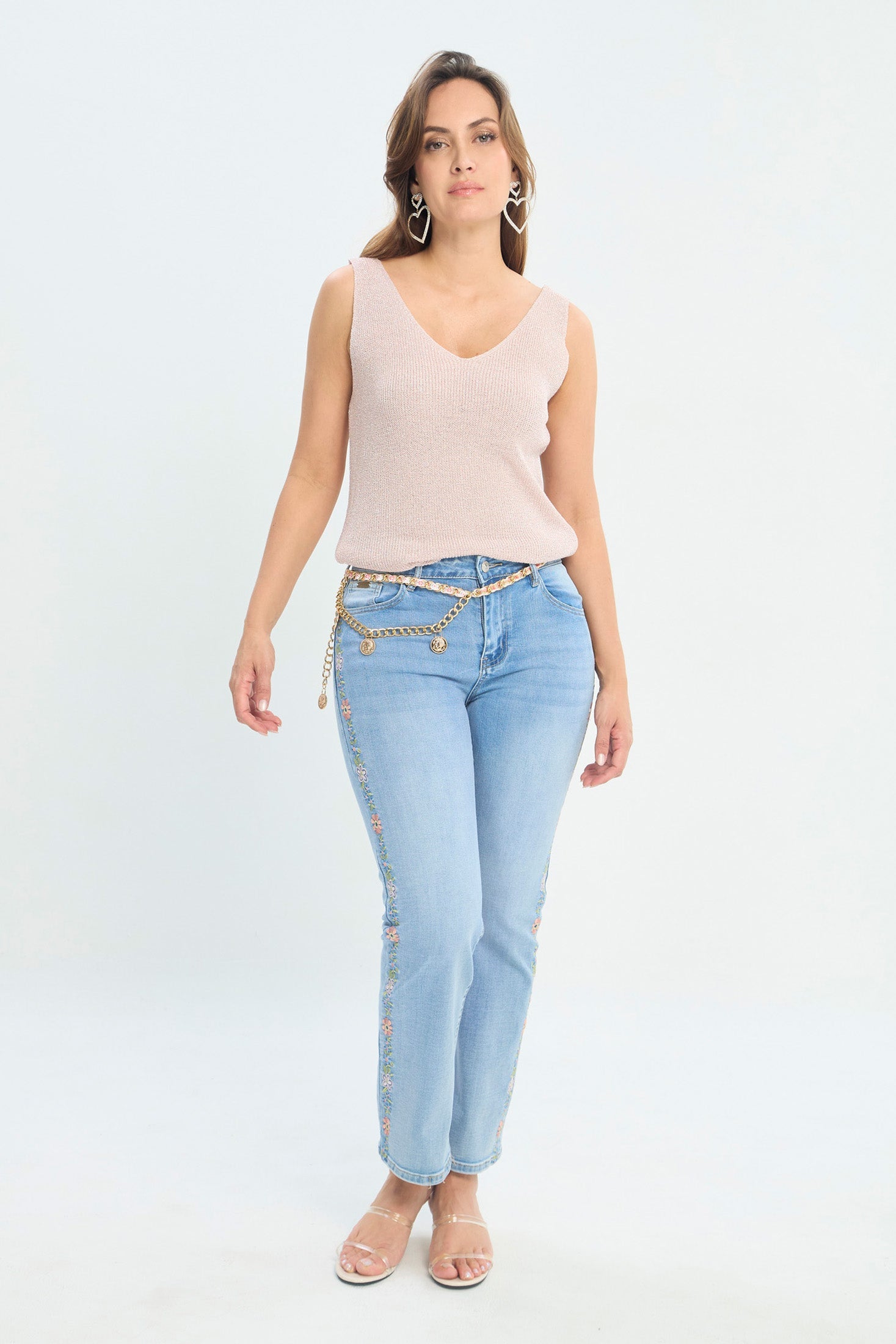 Jean Bordado Cadena NEW