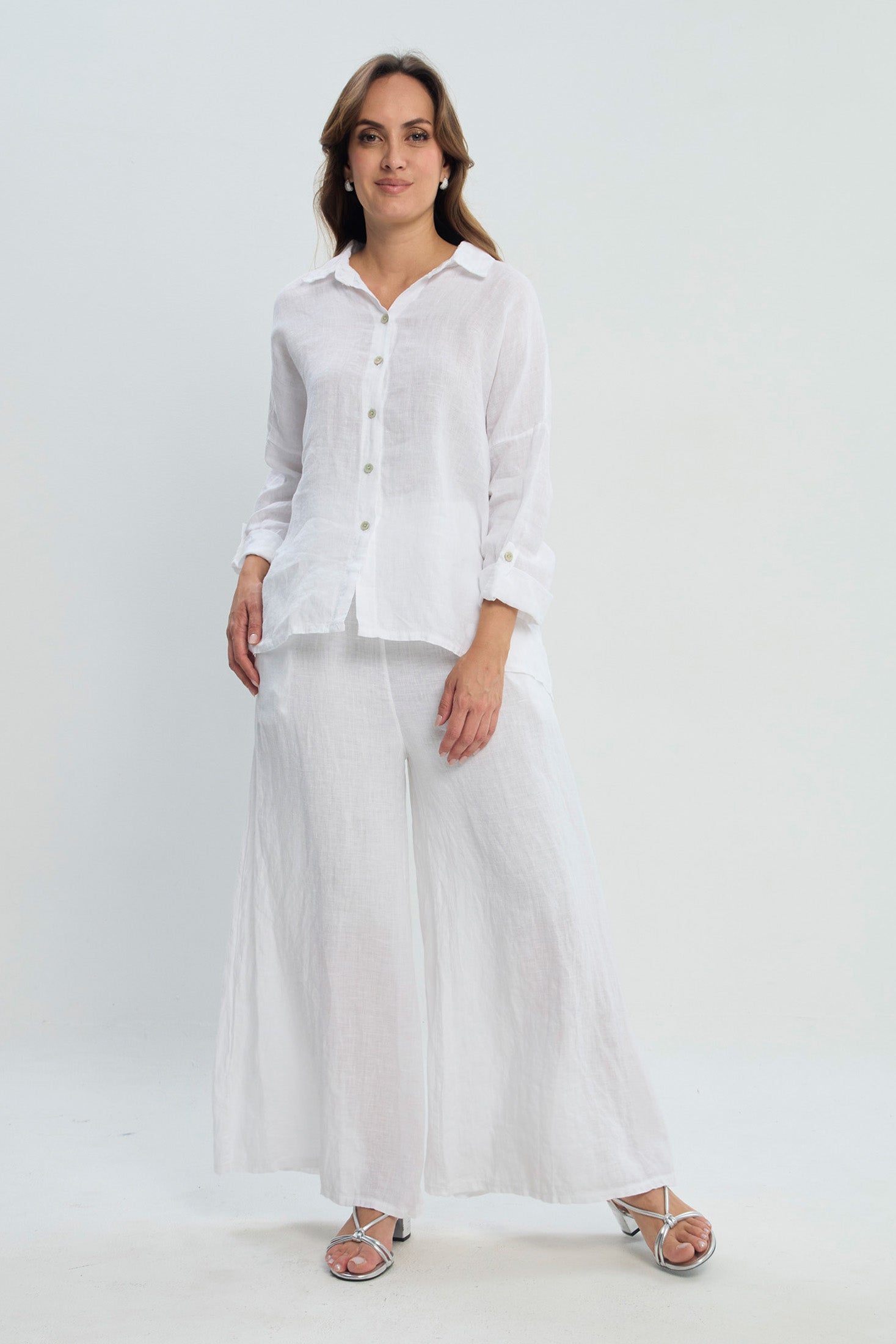 Pantalón en Lino Bota Ancha NEW