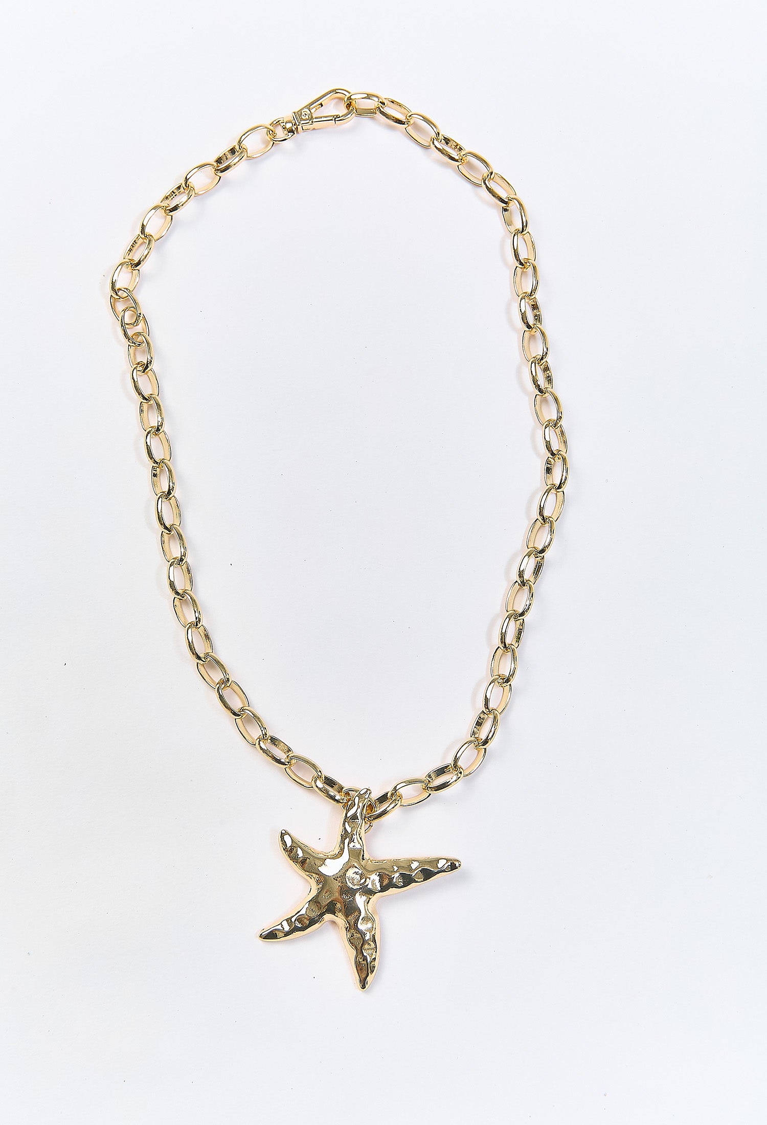 Collar Dije Estrella de Mar Dorado - Foto 1