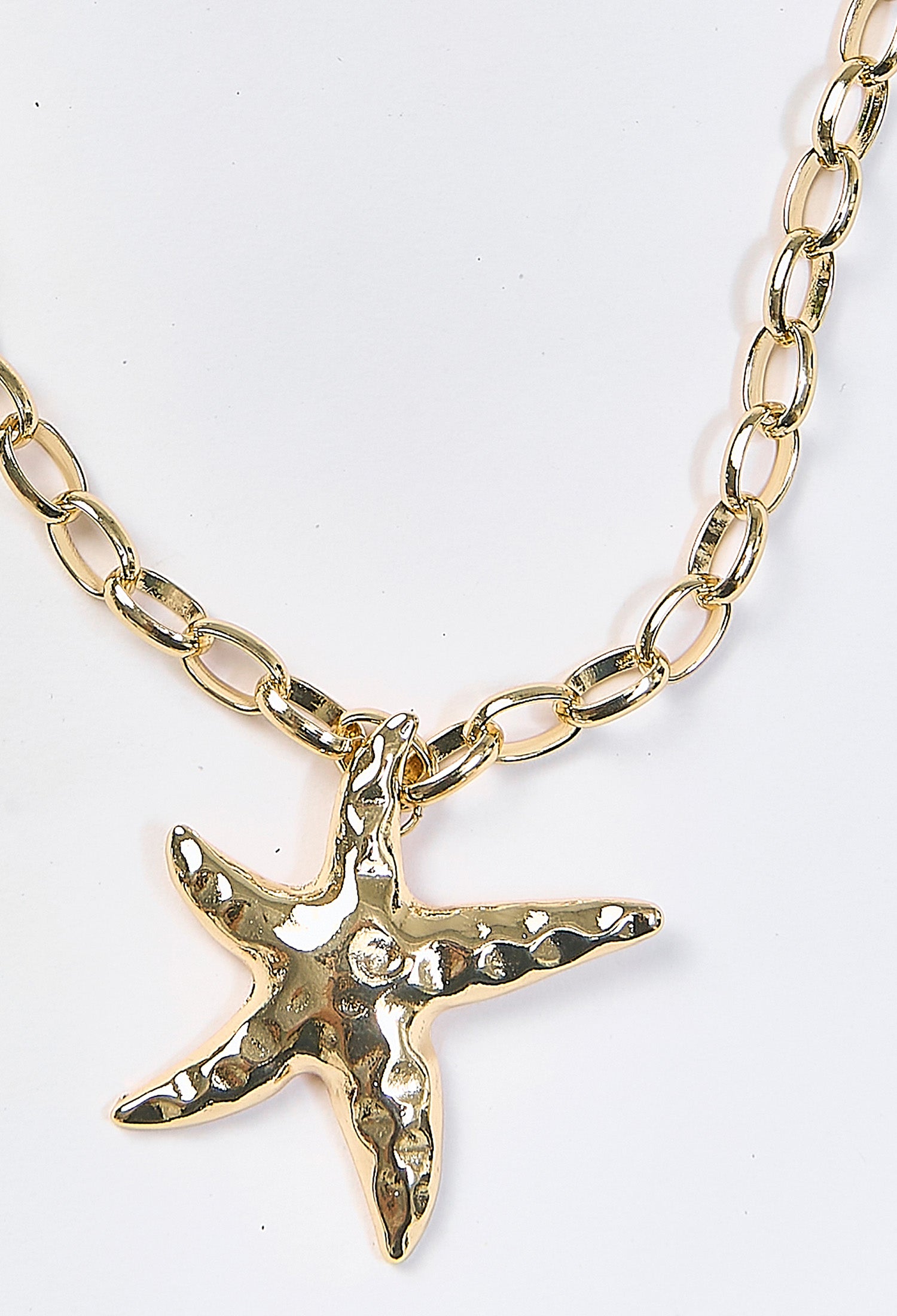 Collar Dije Estrella de Mar Dorado - Foto 2