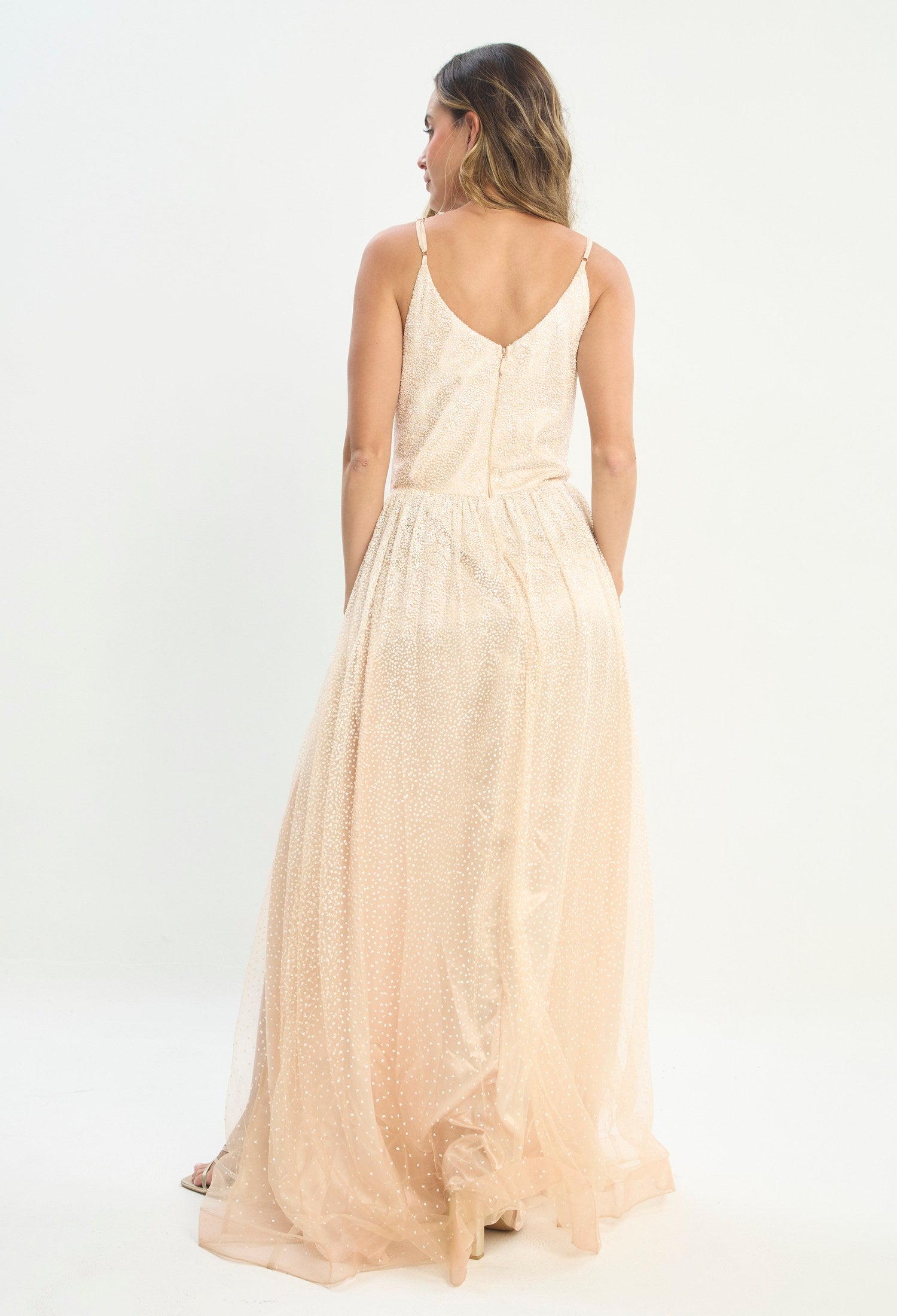 Vestido Largo Beige - BYBLA outlet - vista 3