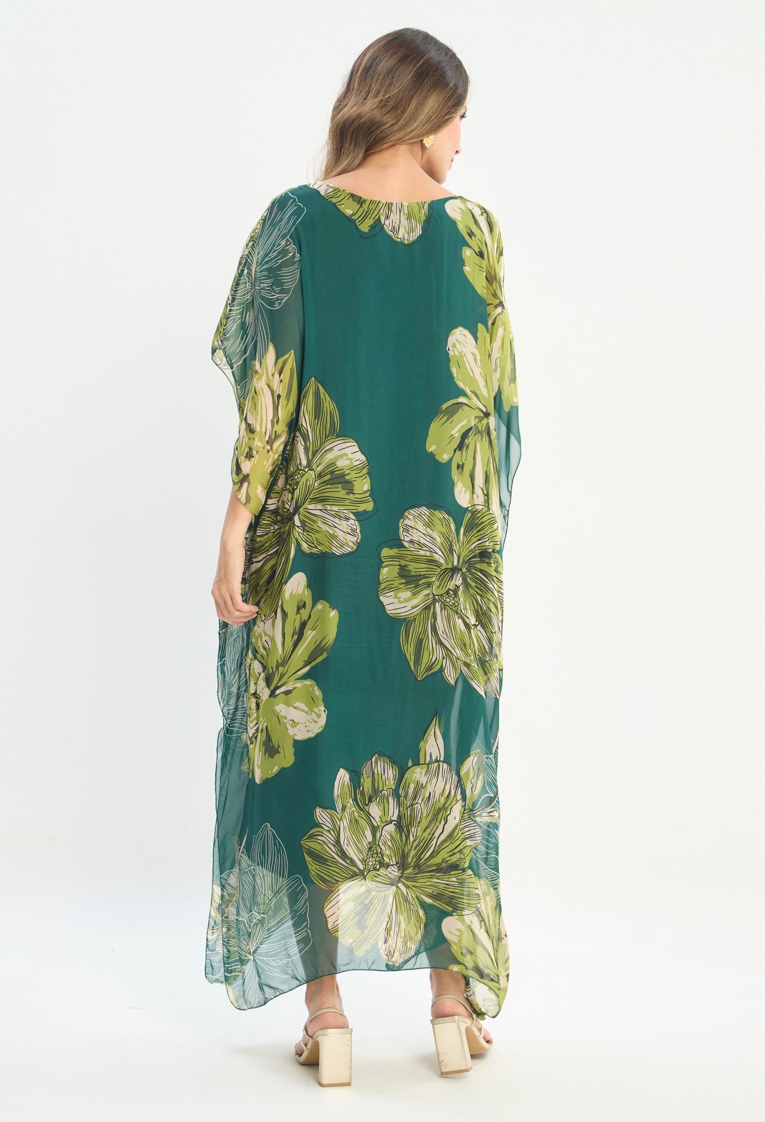 Vestido Largo Verde - BYBLA outlet - vista 3