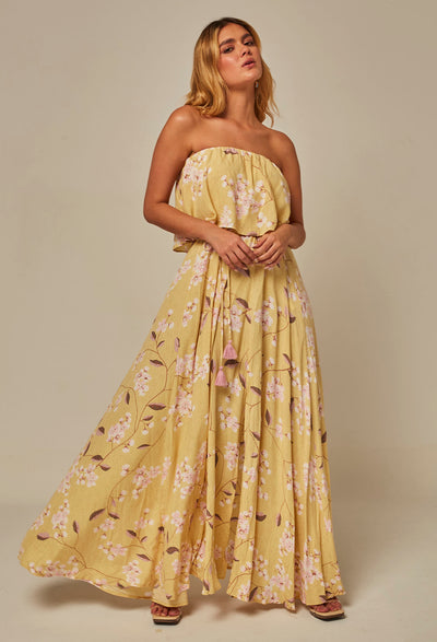 Vestido Largo Strapless Mujer - SALE - BYBLA